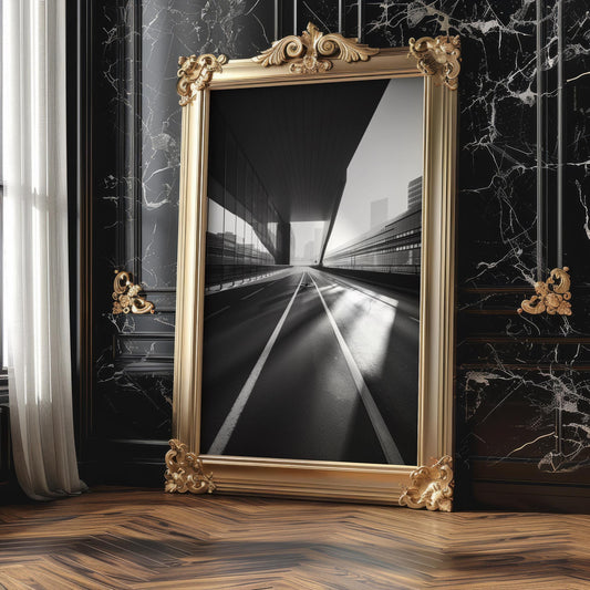 Urban Photography | Modern Architecture Print Black and White Abstract Building wall art print, black and white architectural poster, minimalist modern Scandinavian wall decor, Monohaus