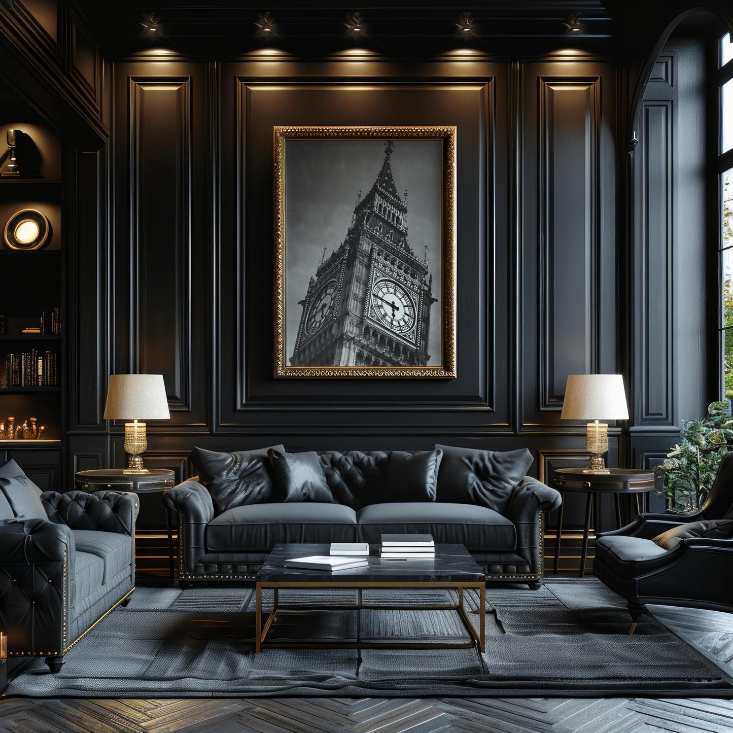 World Landmark | Big Ben Print | Black & White London Photography, Minimalist Wall Art wall art print, minimalist black and white poster, modern Scandinavian wall decor, Monohaus