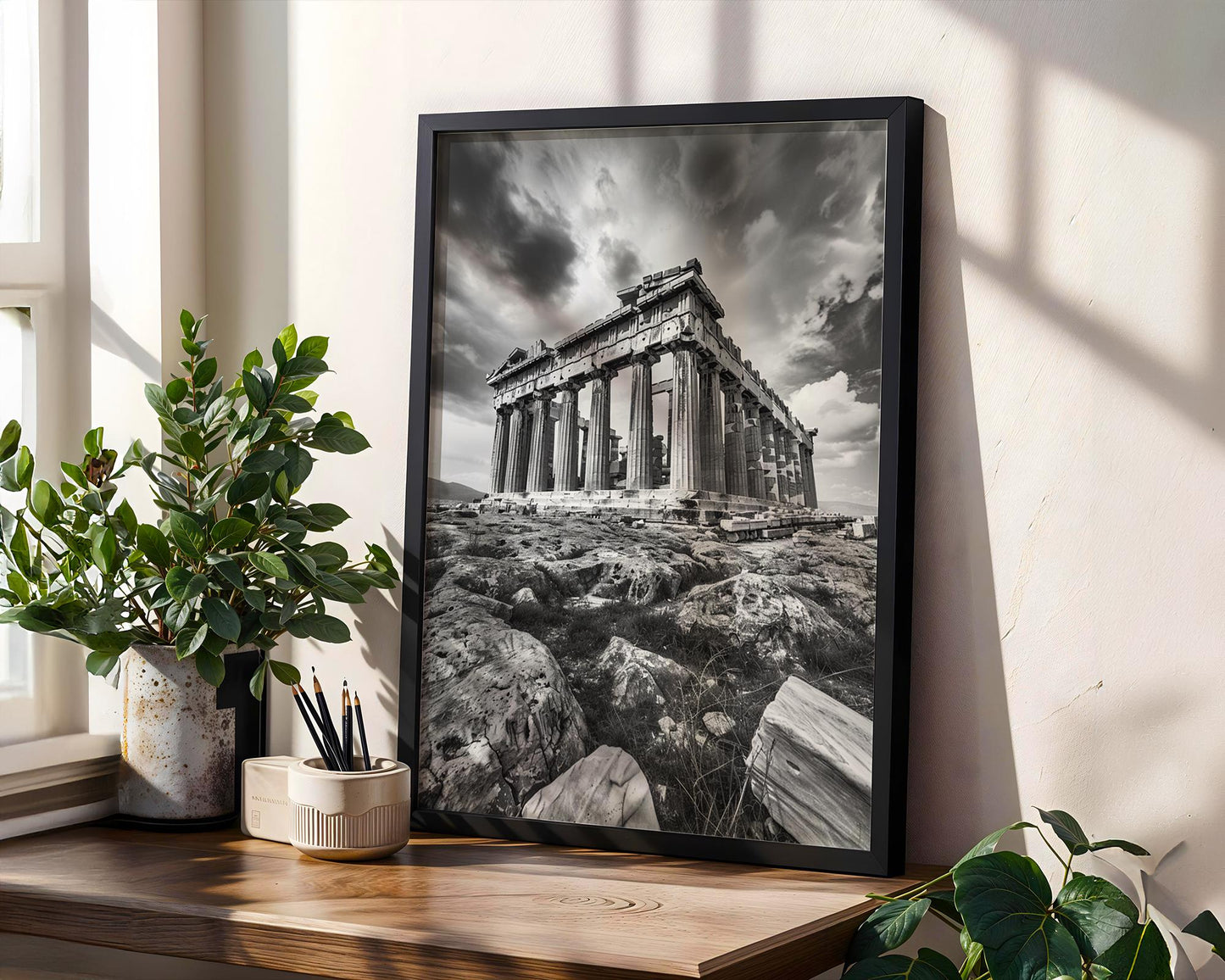 World Landmark | Parthenon Print | Athens Greece Black and White Photography