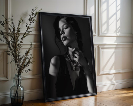 Minimal Wall Art | Retro Paris Fashion Print |  Luxury Photography wall art print, minimalist black and white poster, modern Scandinavian wall decor, Monohaus