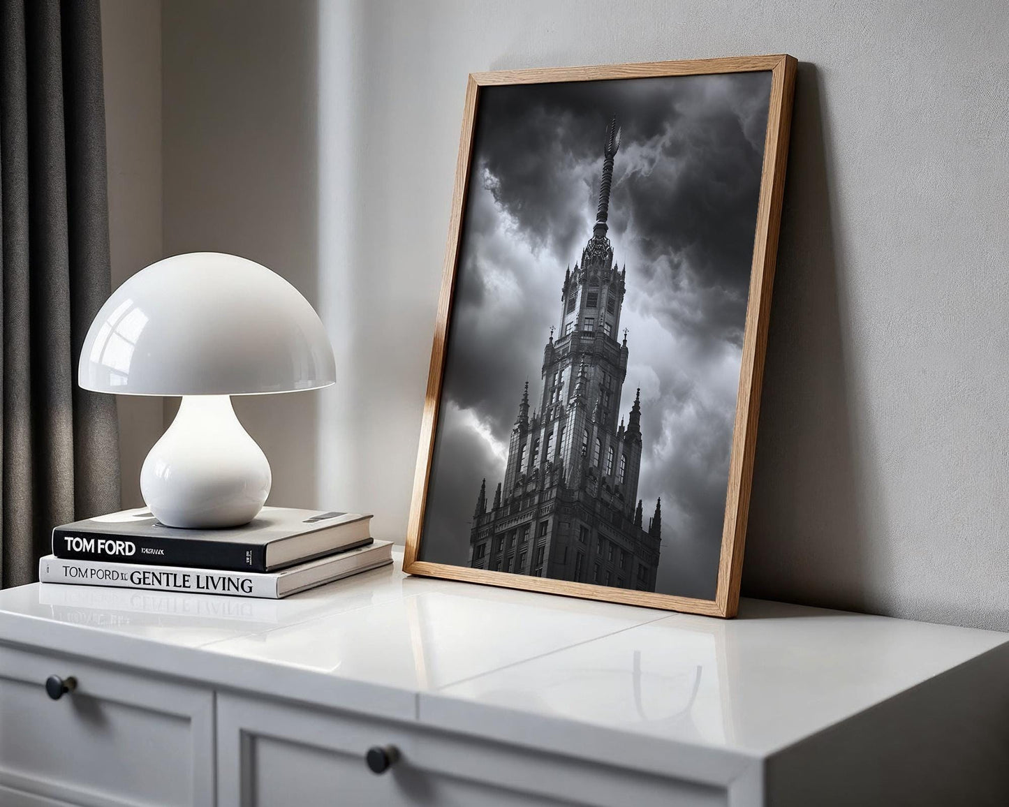 World Landmark | Gothic Architecture Print | Black and White Cityscape Photography