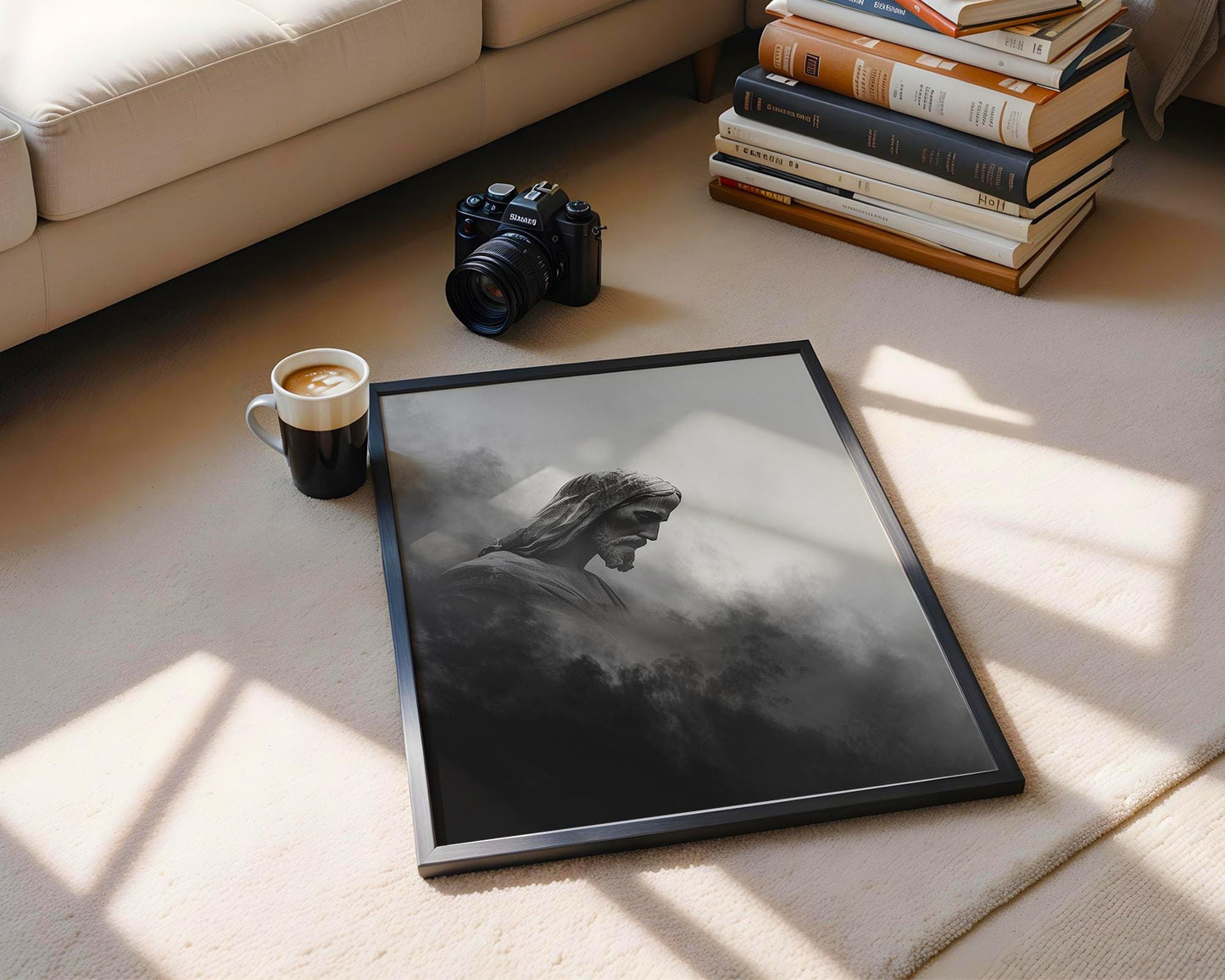 World Landmark | Christ the Redeemer Print | Rio Statue Photography, Minimalist Wall Art wall art print, minimalist black and white poster, modern Scandinavian wall decor, Monohaus