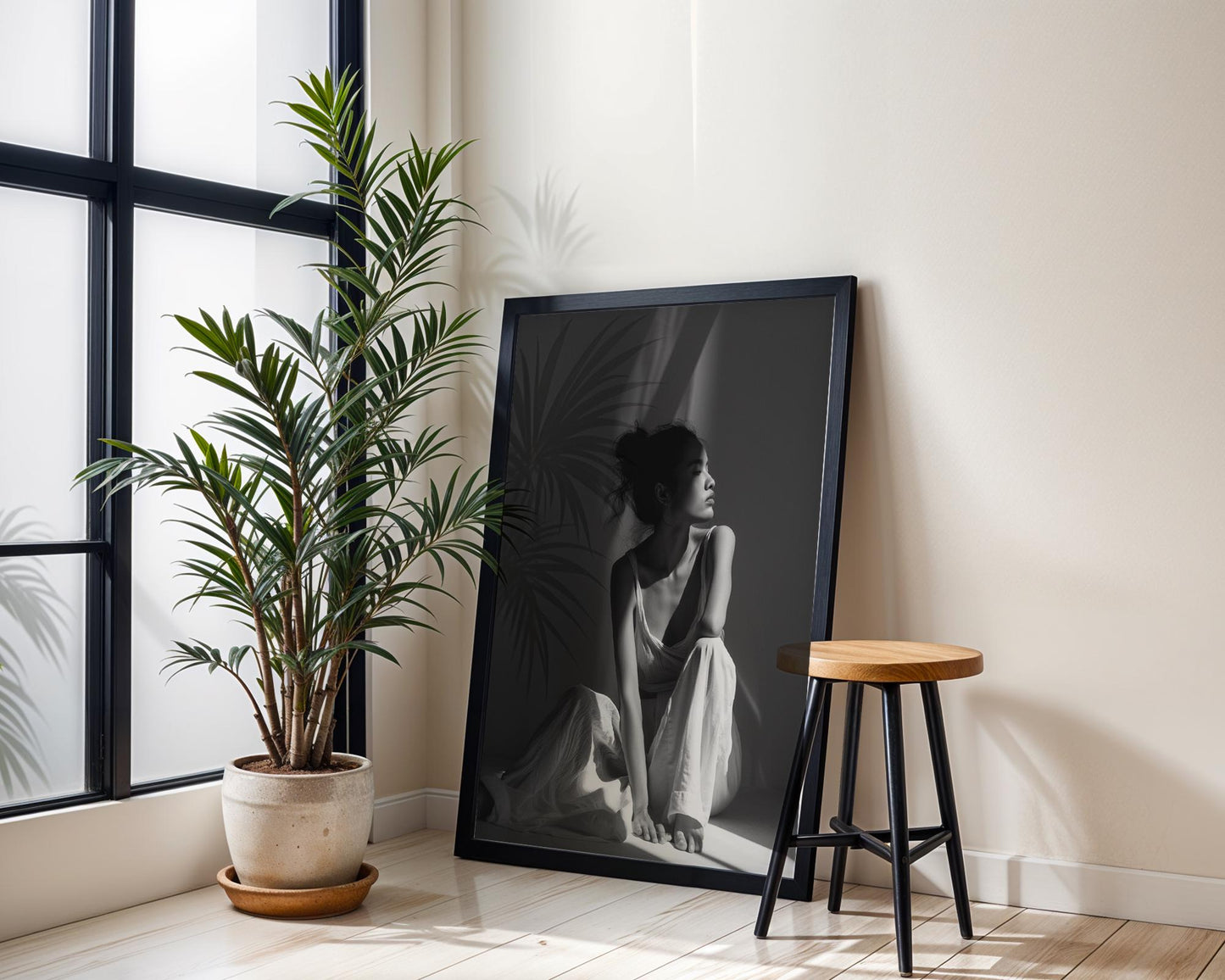 Minimal Wall Art | Retro Paris Fashion Print |  Luxury Photography wall art print, minimalist black and white poster, modern Scandinavian wall decor, Monohaus