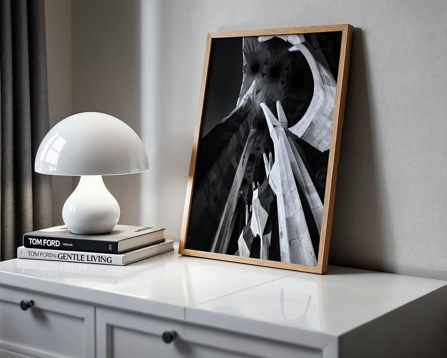 Urban Photography | Sagrada Familia Print | Barcelona Architecture Wall Art wall art print, black and white architectural poster, minimalist modern Scandinavian wall decor, Monohaus