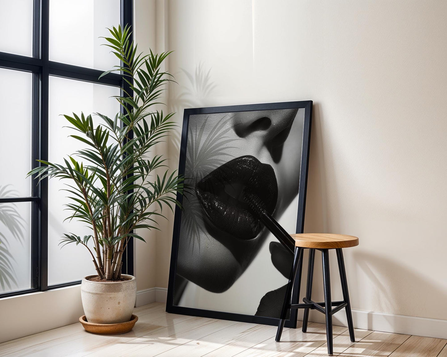 Minimal Wall Art | Retro Paris Fashion Print |  Monochrome Photography wall art print, minimalist black and white poster, modern Scandinavian wall decor, Monohaus