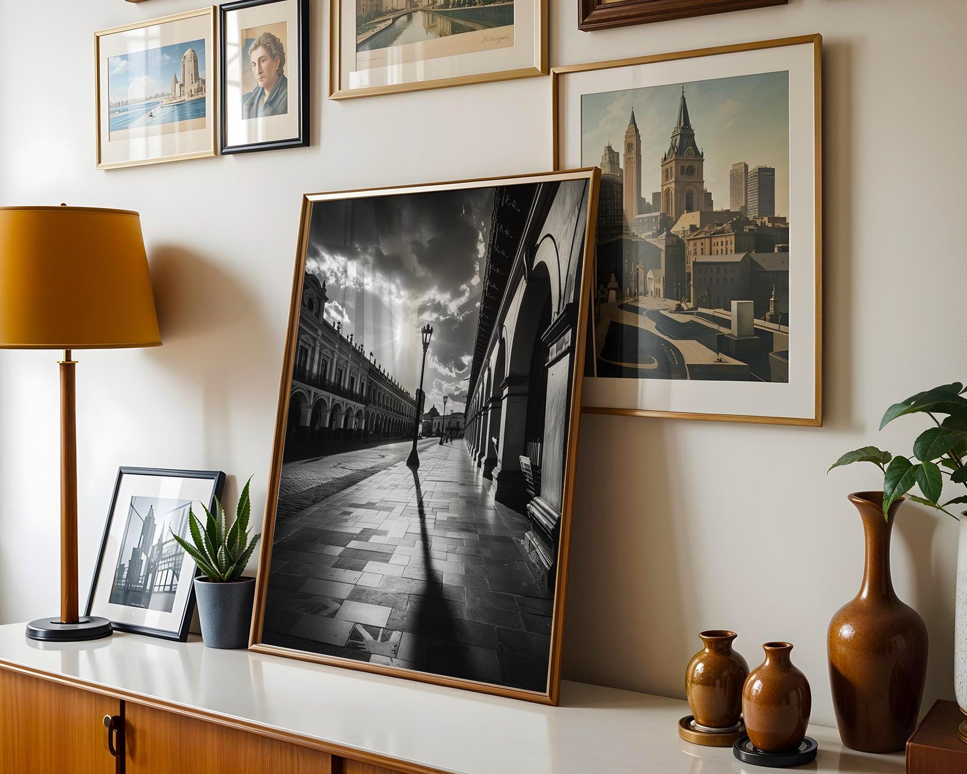 World Landmark | Puebla Mexico Photography Print | Colonial Architecture, Travel Wall Art wall art print, black and white architectural poster, minimalist modern Scandinavian wall decor, Monohaus