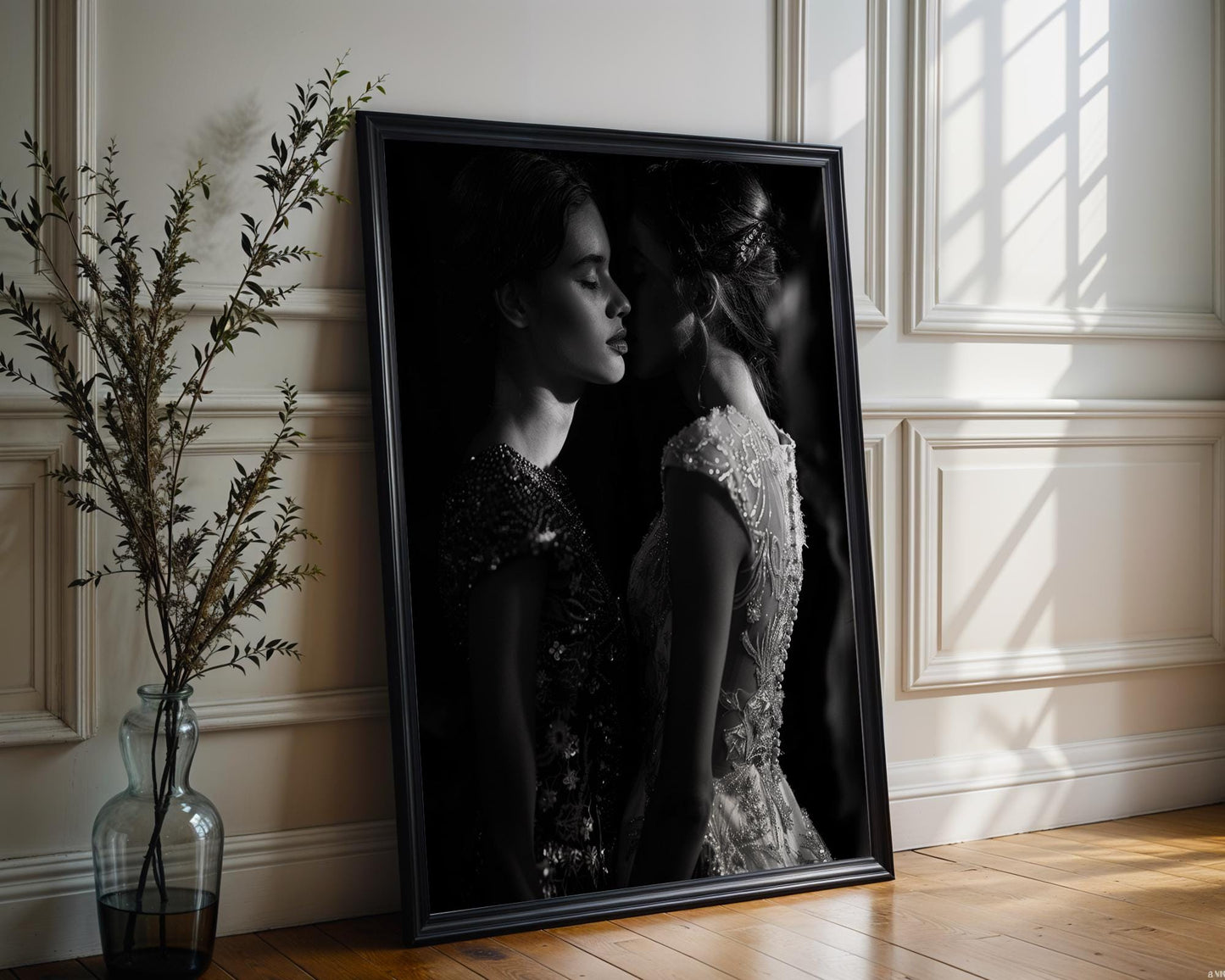 Minimal Wall Art Black and White Fashion Portrait | Modern Minimalist Fine Art Print wall art print, minimalist black and white poster, modern Scandinavian wall decor, Monohaus