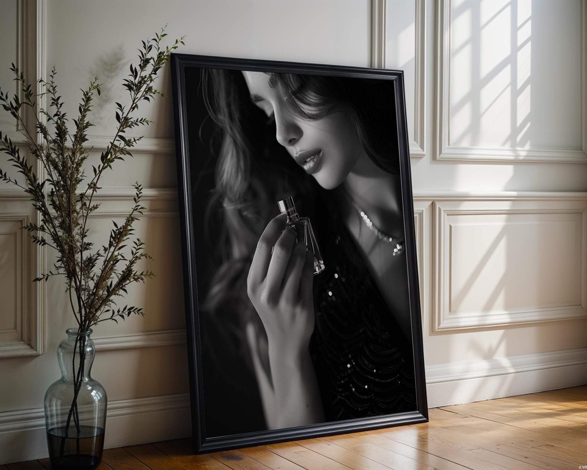 Minimal Wall Art | Retro Paris Fashion Print |  Monochrome Photography wall art print, minimalist black and white poster, modern Scandinavian wall decor, Monohaus