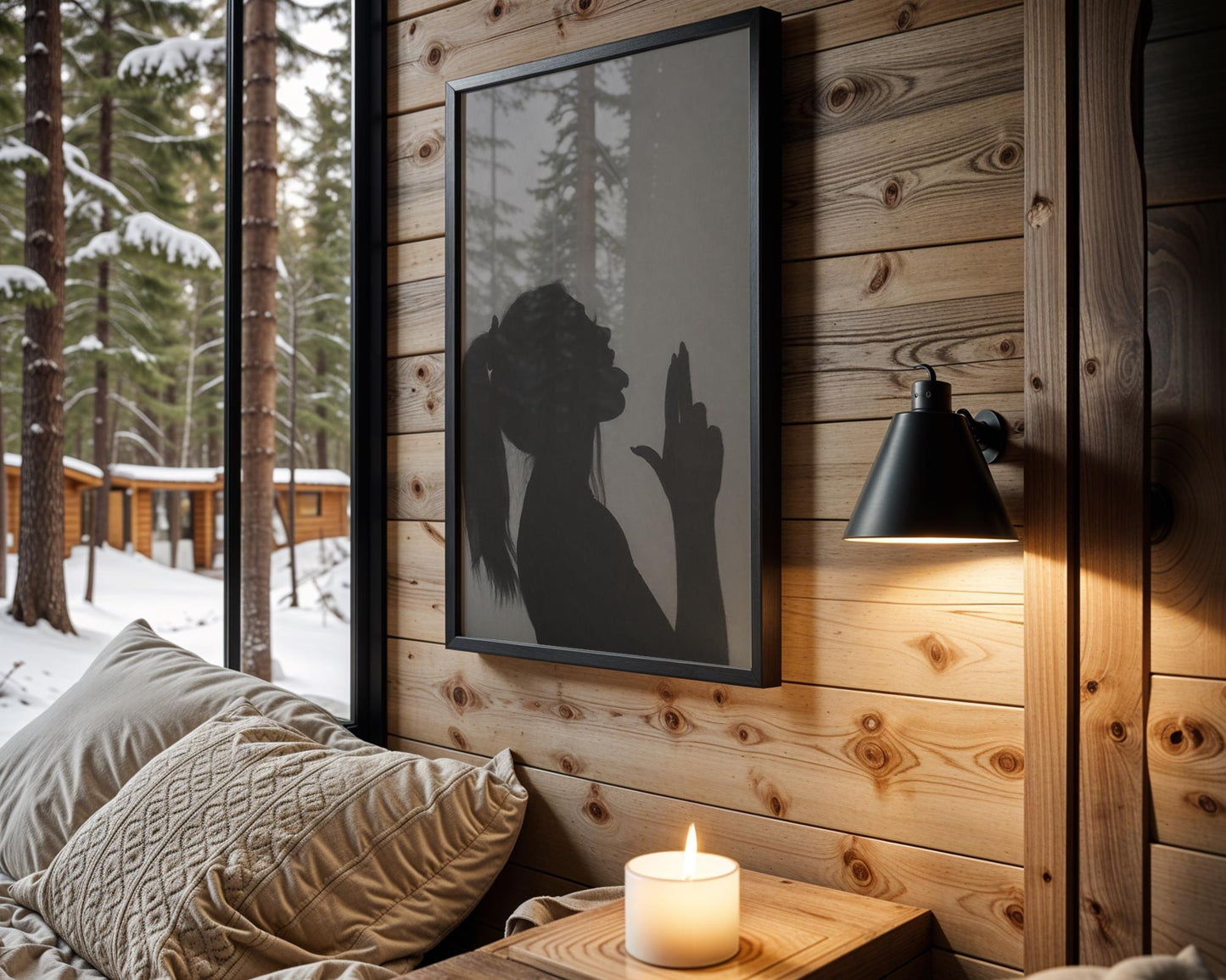 Designer Wall Art | Silhouette Print | Minimalist Modern Home Decor wall art print, minimalist black and white poster, modern Scandinavian wall decor, Monohaus