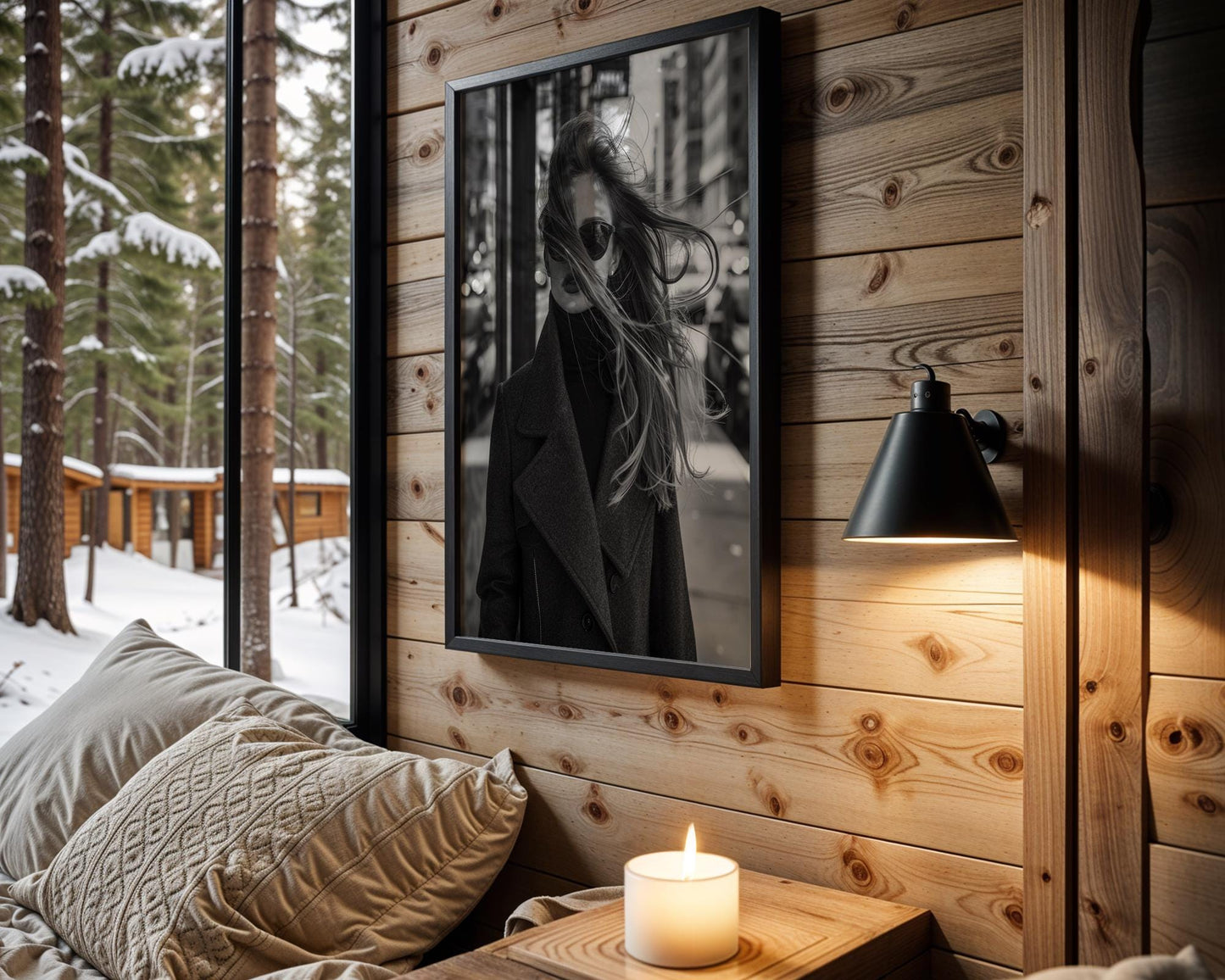 Minimal Wall Art | Black & White Fashion Photography Print | Minimalist wall art print, minimalist black and white poster, modern Scandinavian wall decor, Monohaus