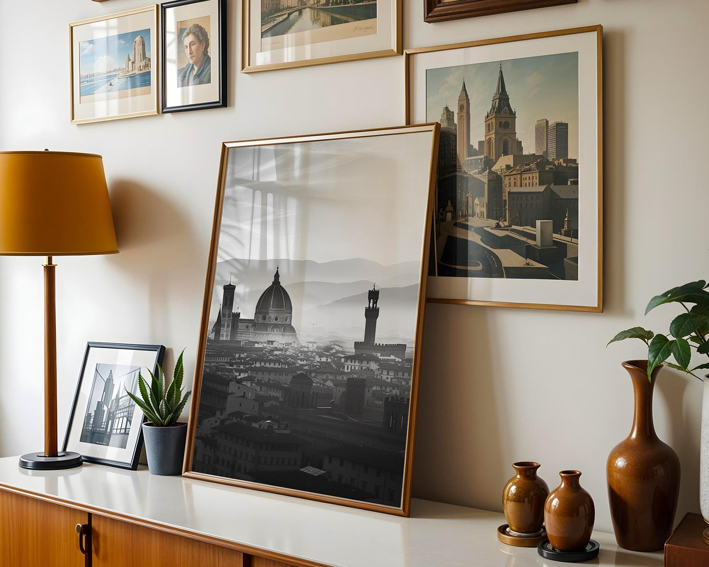 World Landmark | Florence Duomo Black and White Print | Italian Architecture Photography wall art print, black and white architectural poster, minimalist modern Scandinavian wall decor, Monohaus