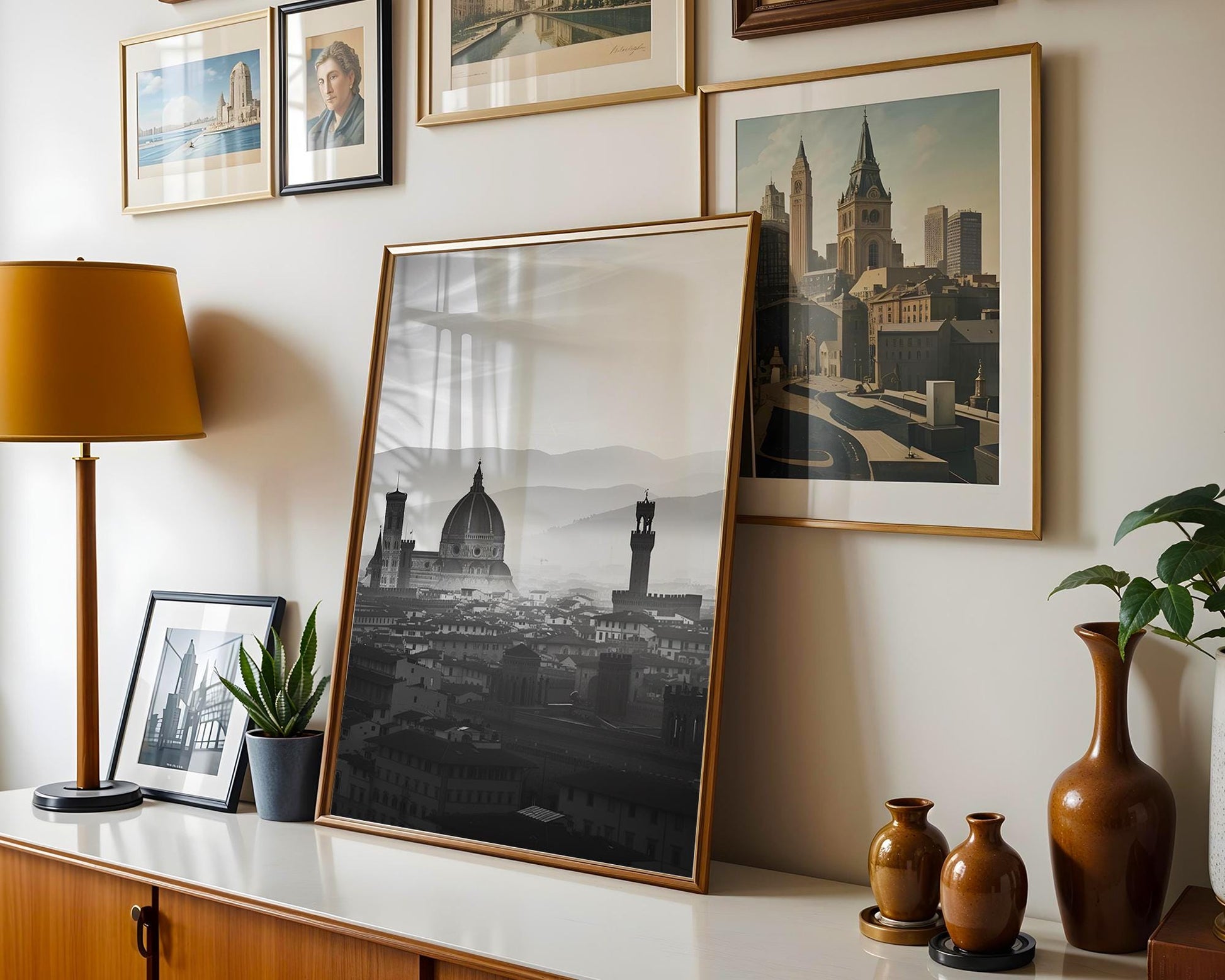 World Landmark | Florence Duomo Black and White Print | Italian Architecture Photography wall art print, black and white architectural poster, minimalist modern Scandinavian wall decor, Monohaus