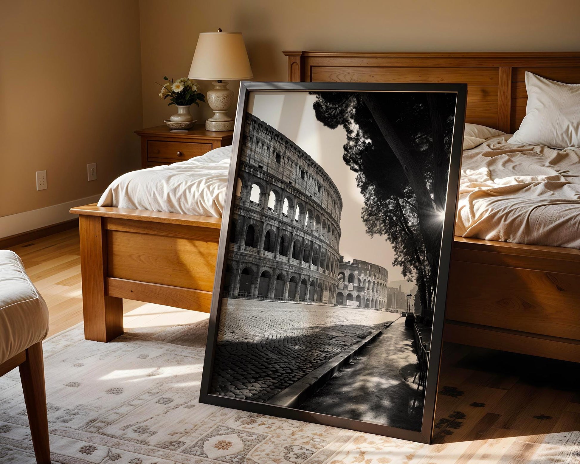 World Landmark | Rome Colosseum Photography Print | Black and White Italian Architecture Wall Art wall art print, black and white architectural poster, minimalist modern Scandinavian wall decor, Monohaus