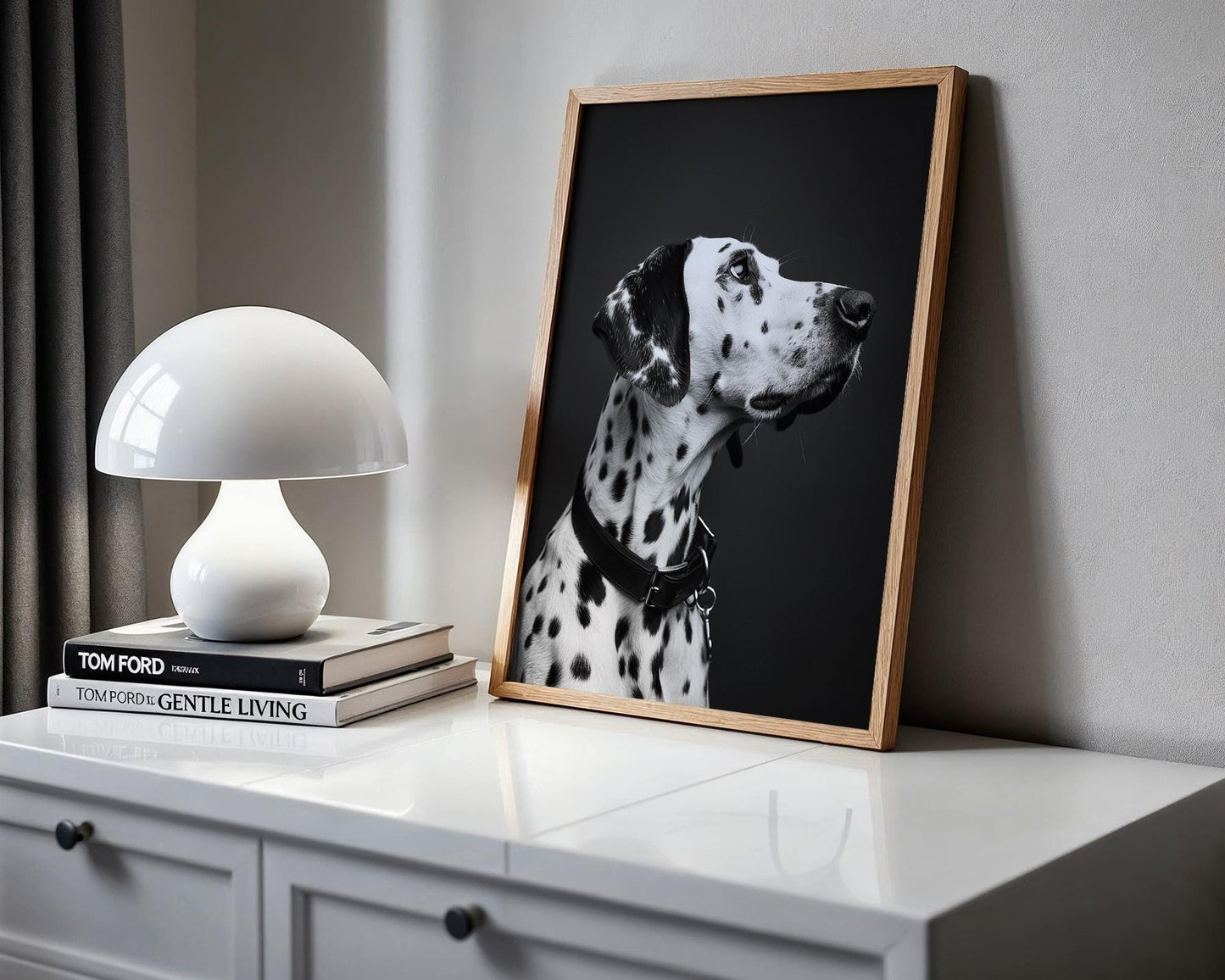 Dog Photography Dalmatian | Black and White Animal Poster | Modern Pet Print wall art print, minimalist black and white poster, modern Scandinavian wall decor, Monohaus