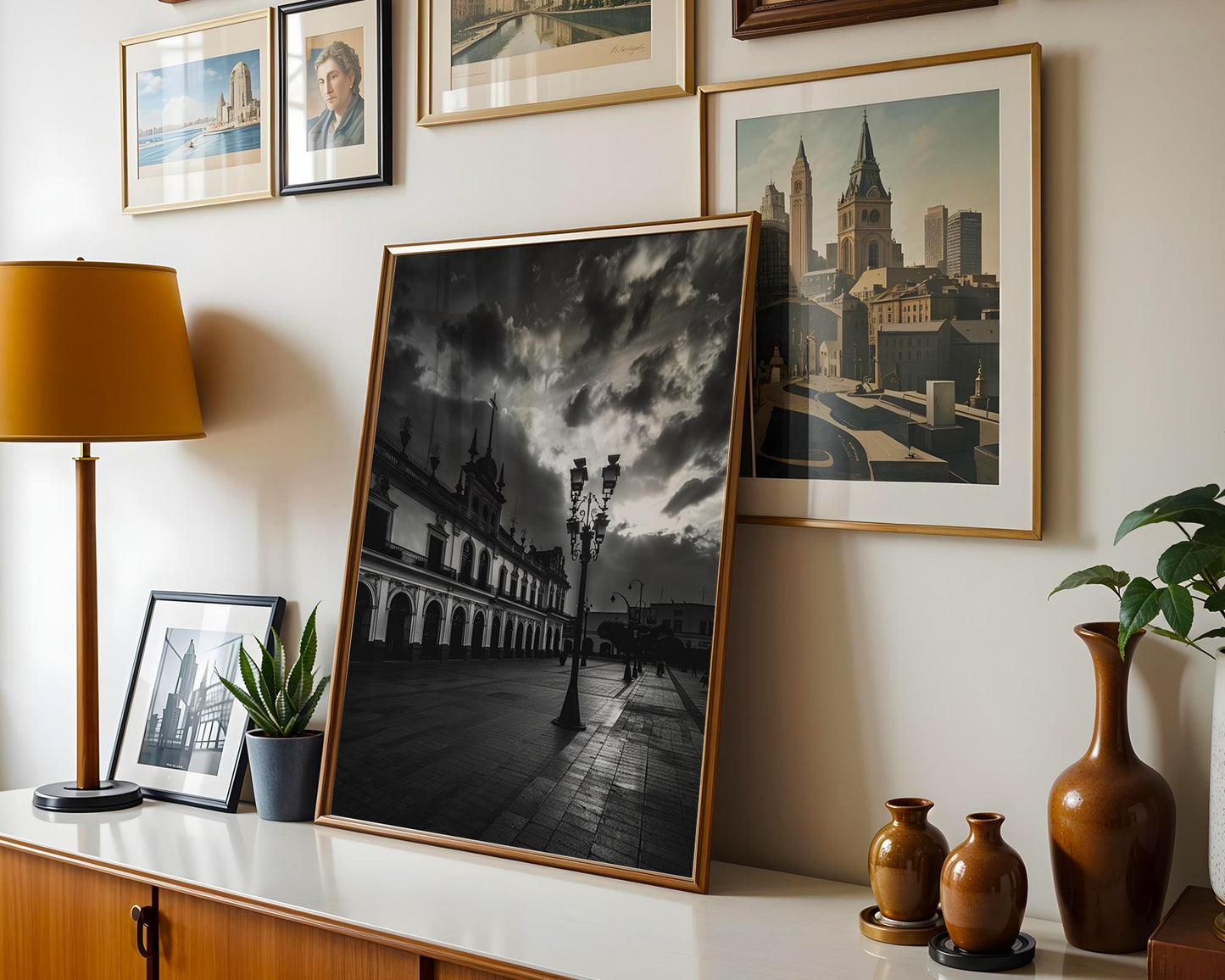 World Landmark | Puebla Mexico Photography Print | Black and White Colonial Architecture wall art print, black and white architectural poster, minimalist modern Scandinavian wall decor, Monohaus