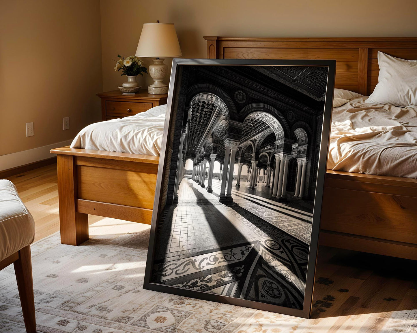 World Landmark | Plaza de España Seville Print | Black and White Spanish Architecture Photography