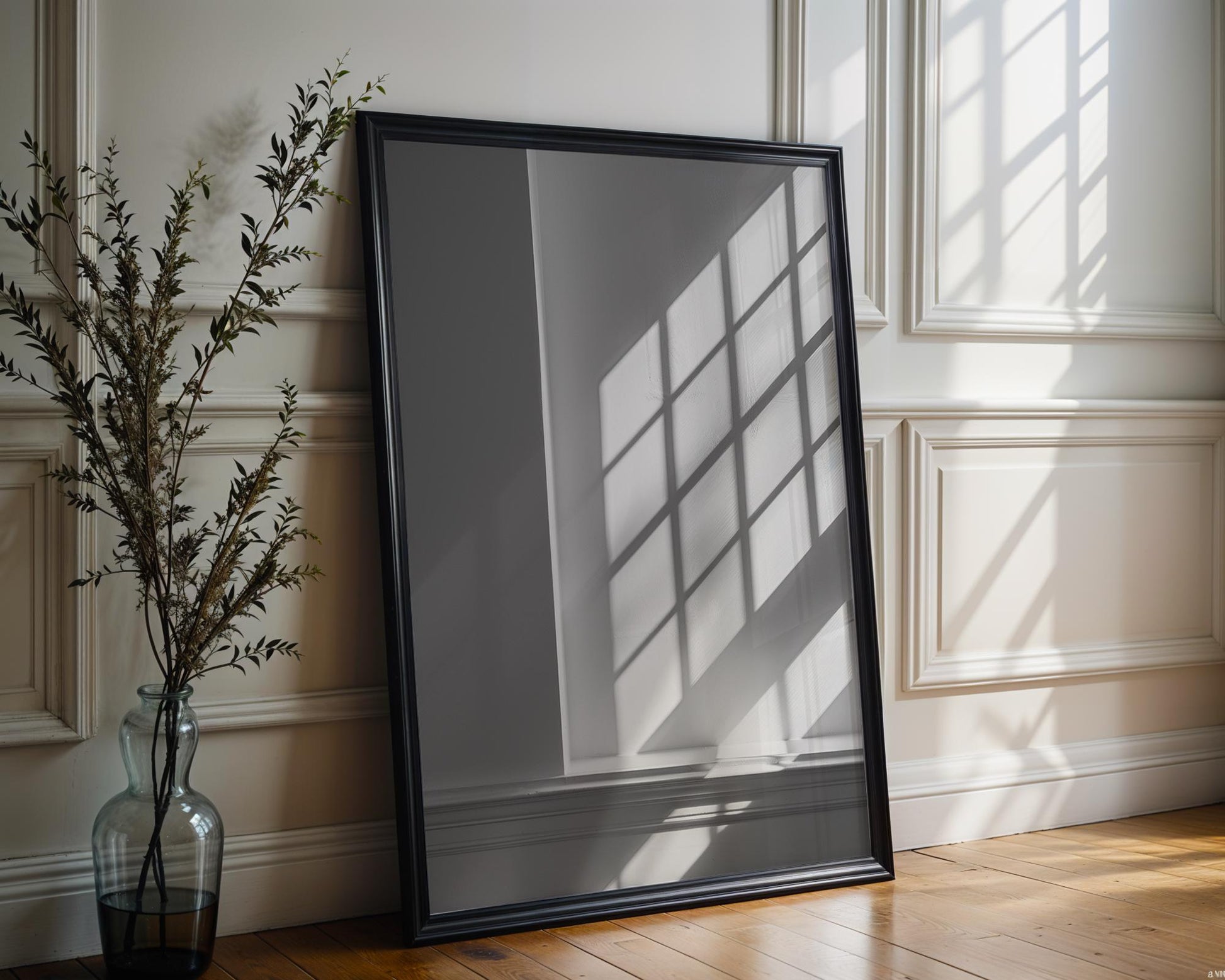Minimal Wall Art Window Shadow Print | Minimalist Black and White Photography wall art print, minimalist black and white poster, modern Scandinavian wall decor, Monohaus