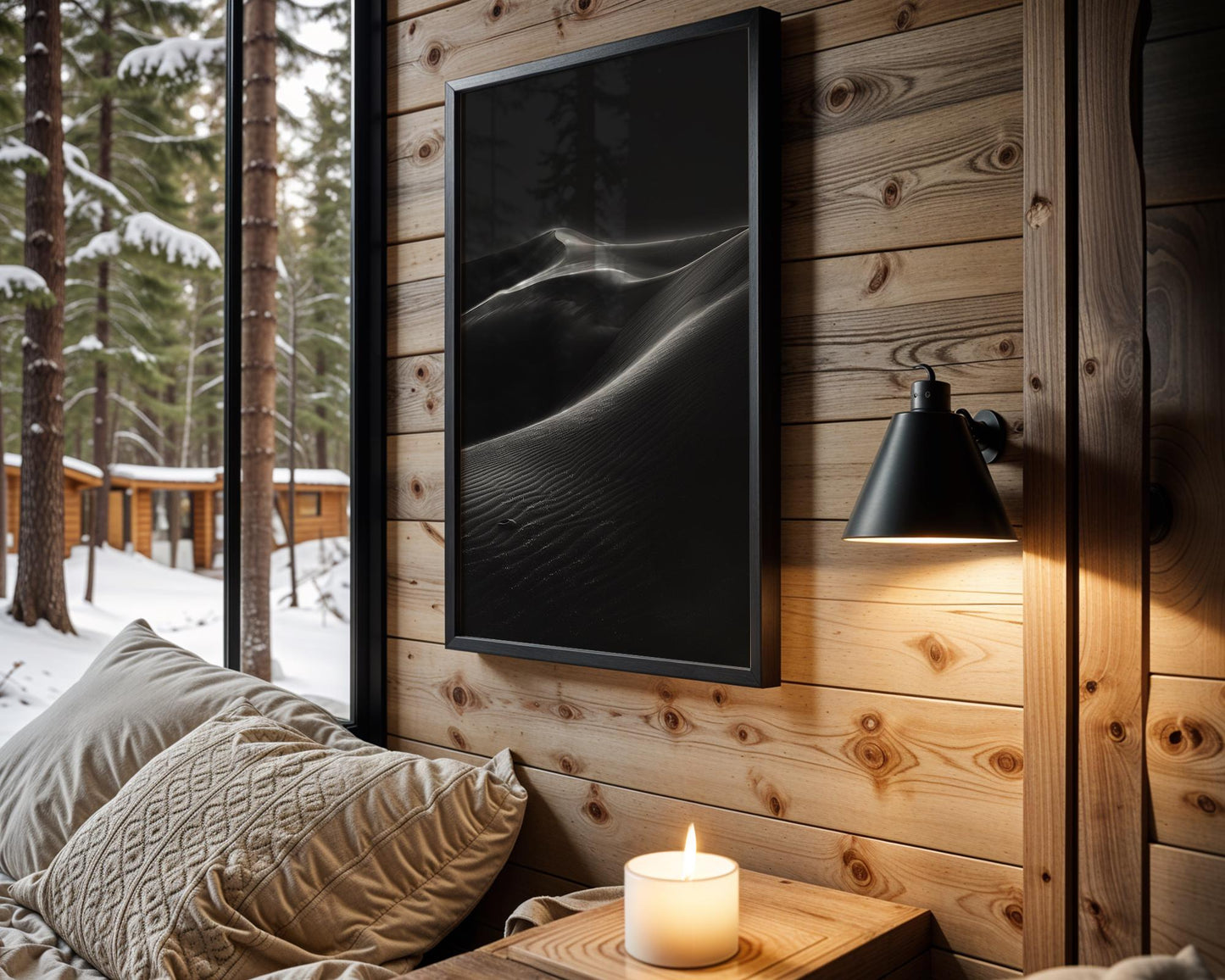 Botanical Photo | Monochrome Sand Dunes Art Print | Minimalist Black and White Photography wall art print, minimalist black and white poster, modern Scandinavian wall decor, Monohaus