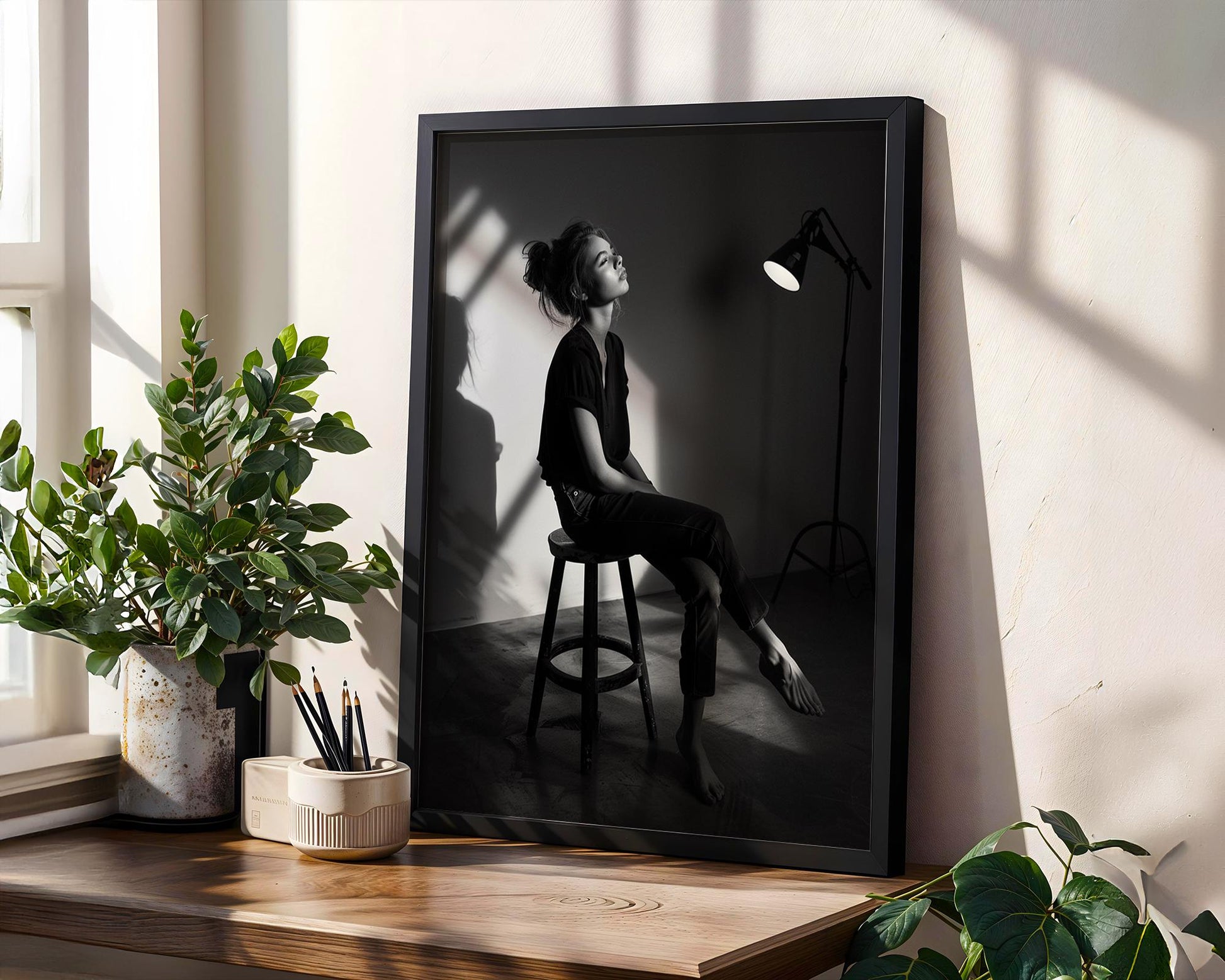 Urban Photography | Minimalist Portrait Photography Print | Modern Black and White Wall Art black and white photo print, minimalist monochrome wall art poster for modern interiors, Monohaus