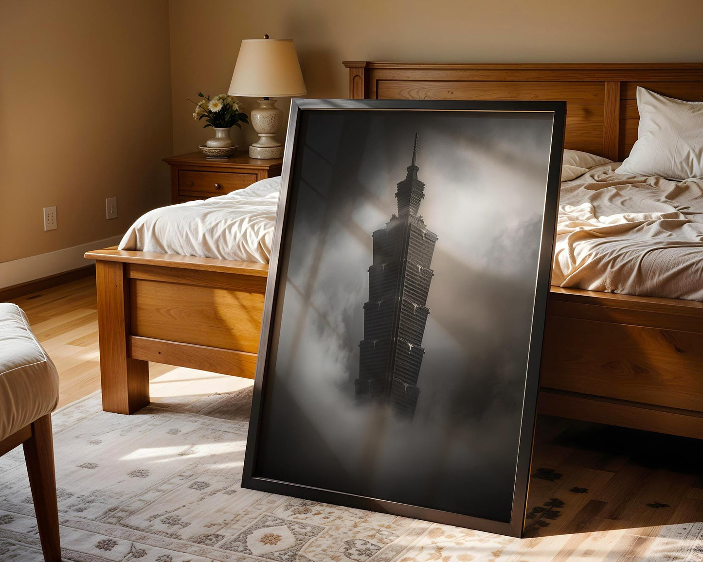 World Landmark | Taipei 101 Print | Black and White Taiwan Architecture Photography