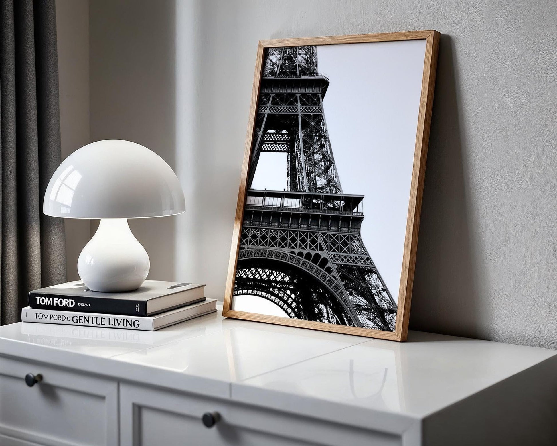 World Landmark | Eiffel Tower Print | Black and White Paris Photography, Minimalist Architecture wall art print, black and white architectural poster, minimalist modern Scandinavian wall decor, Monohaus