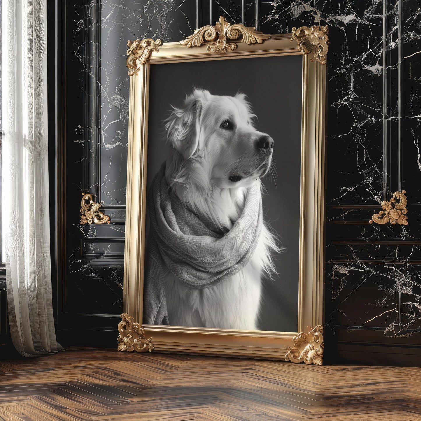 Dog Photography Pet Portrait Print | Minimalist Black and White Pet Home Decor wall art print, minimalist black and white poster, modern Scandinavian wall decor, Monohaus