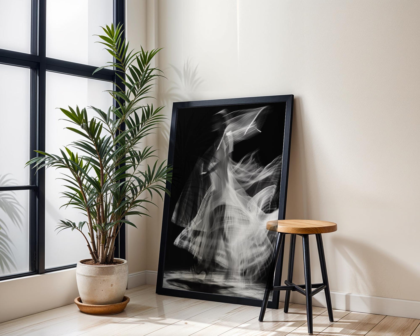 Minimal Wall Art | Black & White Fashion Photography | Ballet Dance Print wall art print, minimalist black and white poster, modern Scandinavian wall decor, Monohaus