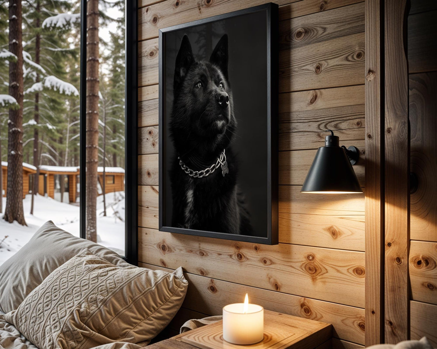 Dog Photography Poster | Minimal Black and White Print Scandinavian Home Decor wall art print, minimalist black and white poster, modern Scandinavian wall decor, Monohaus