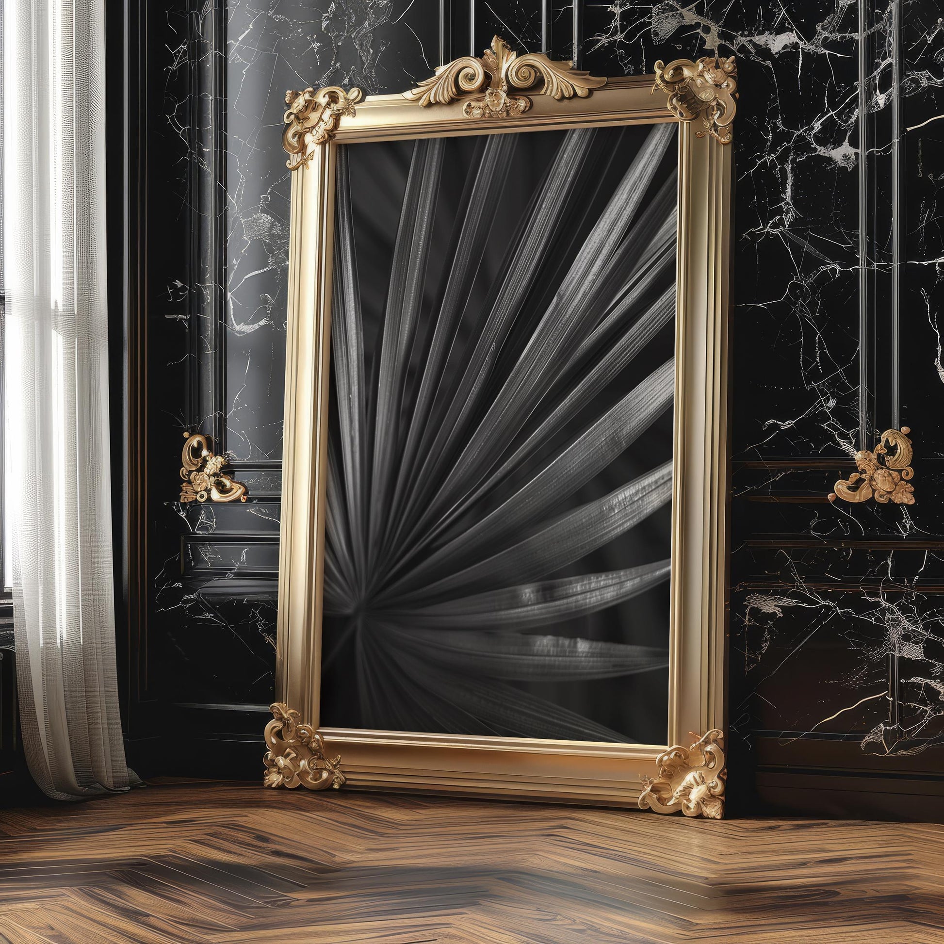 Botanical Photo | Minimalist Fan Palm Print | Black & White Tropical Wall Art wall art print, minimalist black and white poster, modern Scandinavian wall decor, Monohaus