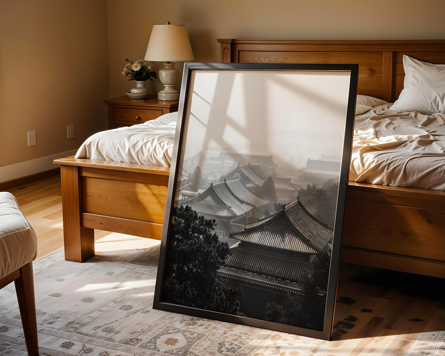 World Landmark | Beijing Temple Roofs Photography Print | China Architecture Wall Art