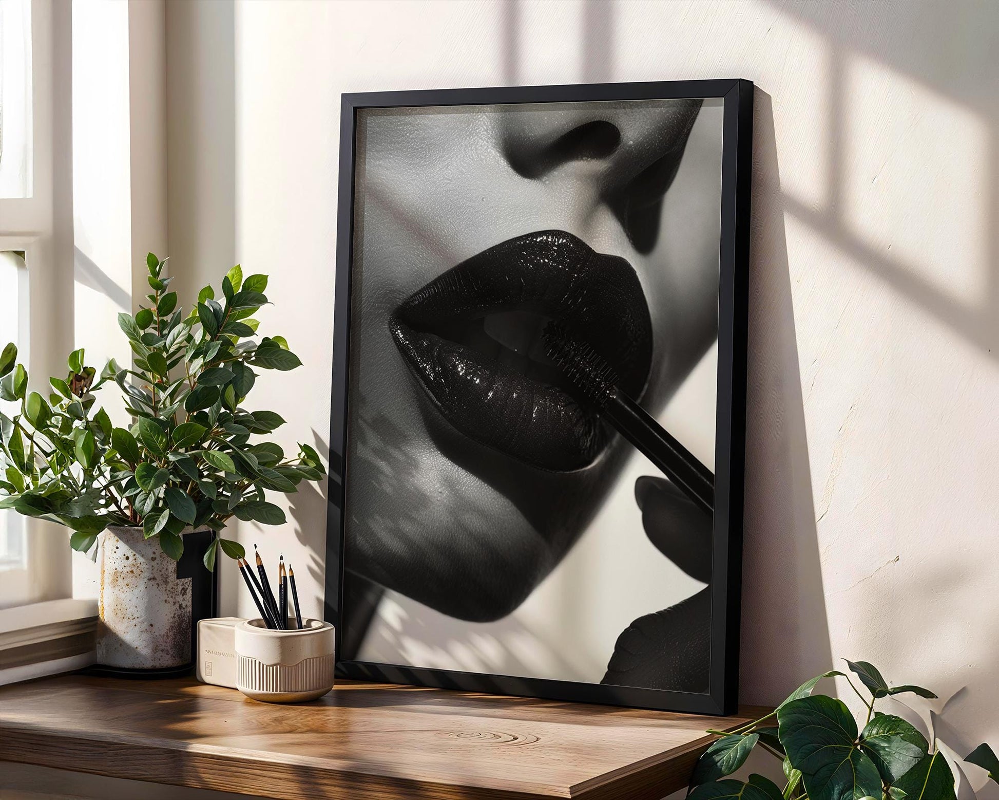 Minimal Wall Art | Retro Paris Fashion Print |  Monochrome Photography wall art print, minimalist black and white poster, modern Scandinavian wall decor, Monohaus