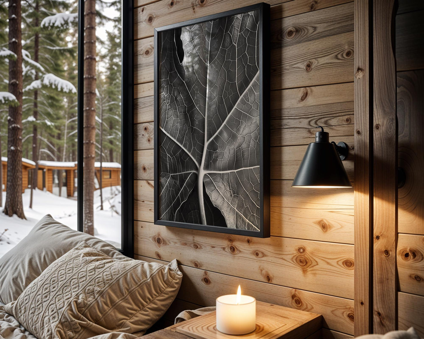 Botanical Photo | Black and White Leaf Vein Print | Abstract  Photography abstract wall art print, geometric minimalist poster, modern Scandinavian decor, Monohaus