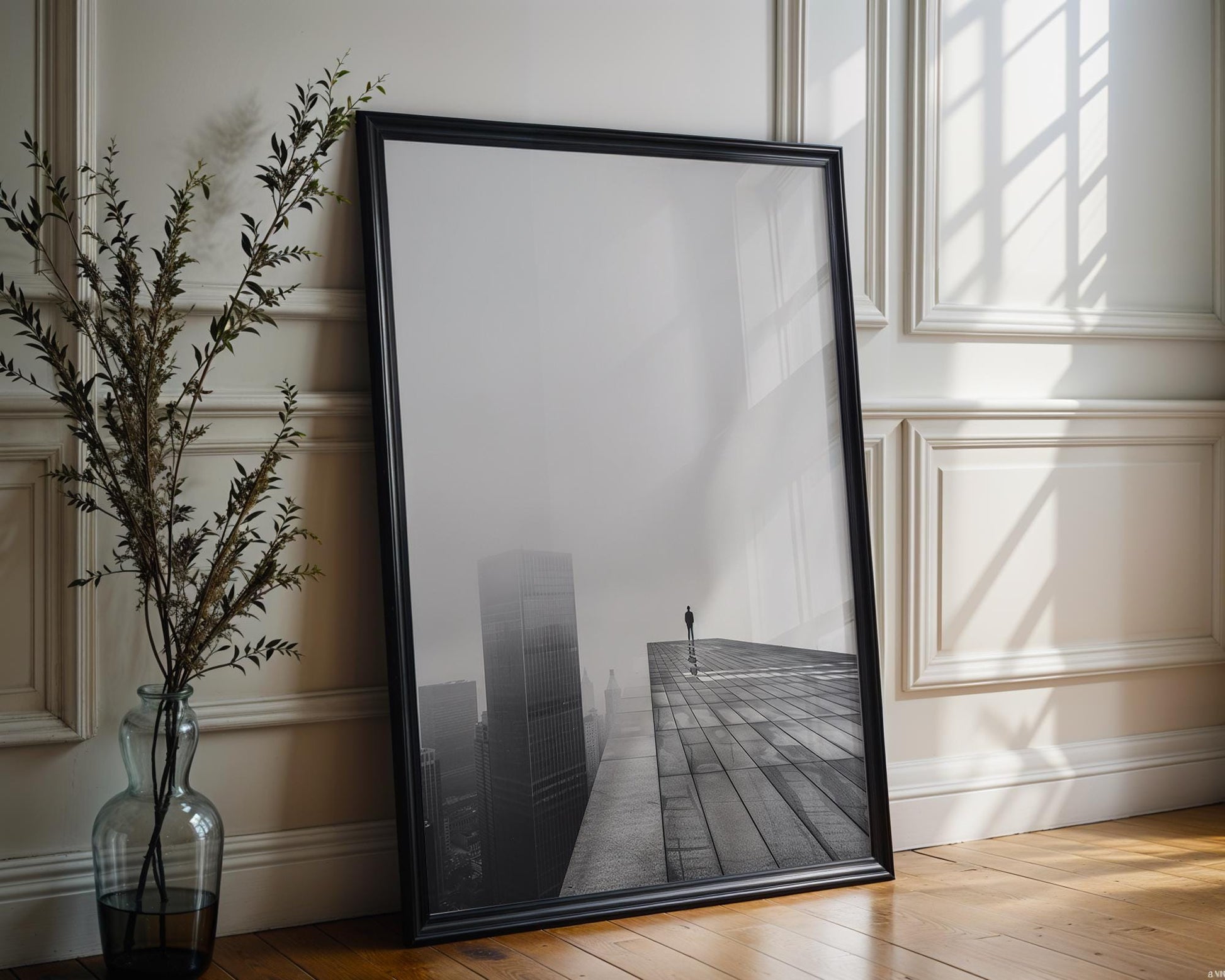 Noir Cityscape Photography Print | Minimalist Urban Wall Art wall art print, black and white architectural poster, minimalist modern Scandinavian wall decor, Monohaus