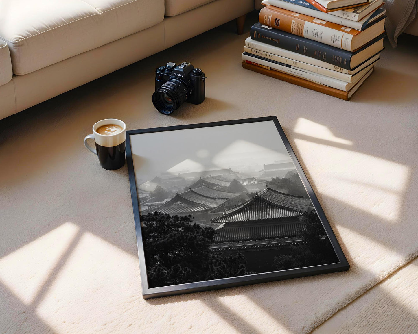 World Landmark | Beijing Temple Roofs Photography Print | China Architecture Wall Art