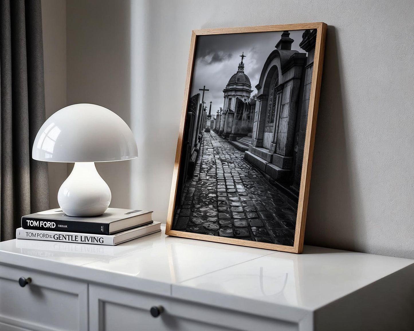 World Landmark | Recoleta Cemetery Print | Buenos Aires Black and White Photography