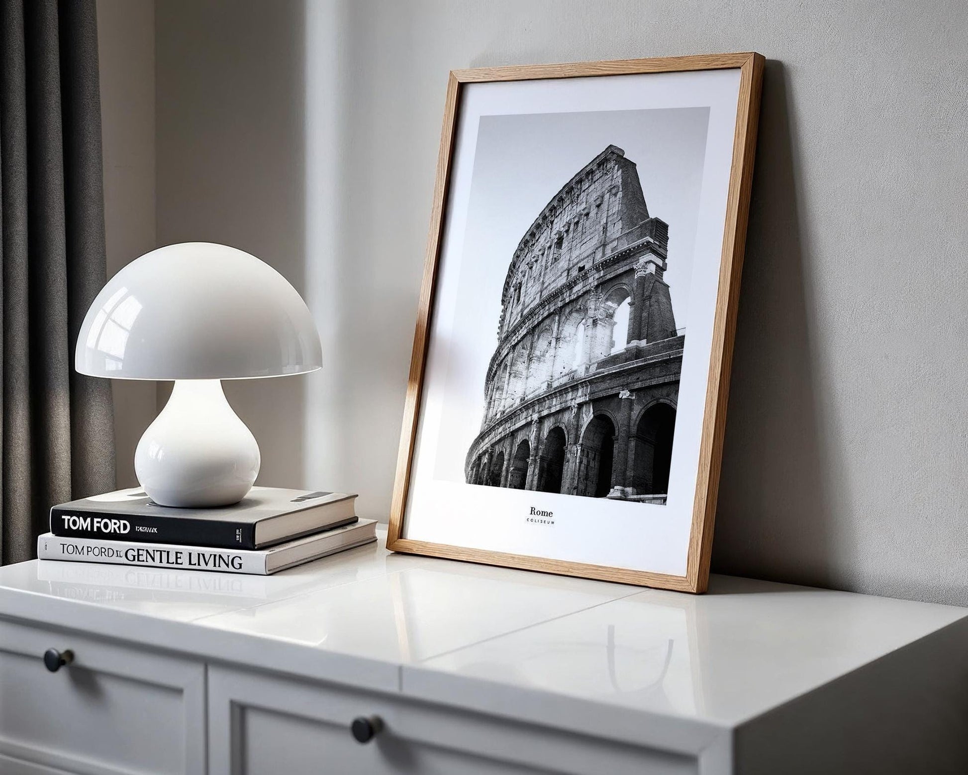 World Landmark | Rome Colosseum Print | Black and White Photography, Italian Architecture wall art print, black and white architectural poster, minimalist modern Scandinavian wall decor, Monohaus