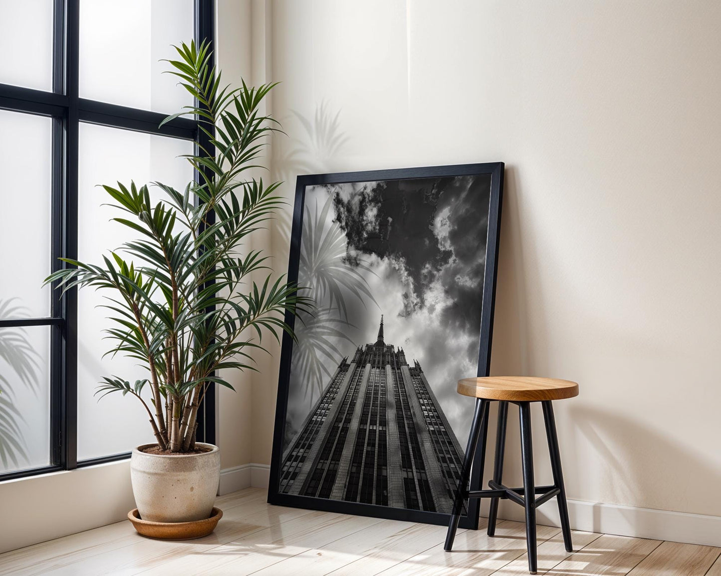 World Landmark | Art Deco Skyscraper Print | Black and White Architecture Photography