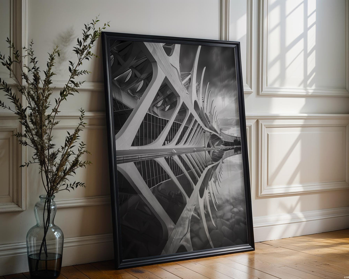 World Landmark | Valencia Architecture Print | Black and White Photography, Modern Minimalist Wall Art wall art print, black and white architectural poster, minimalist modern Scandinavian wall decor, Monohaus