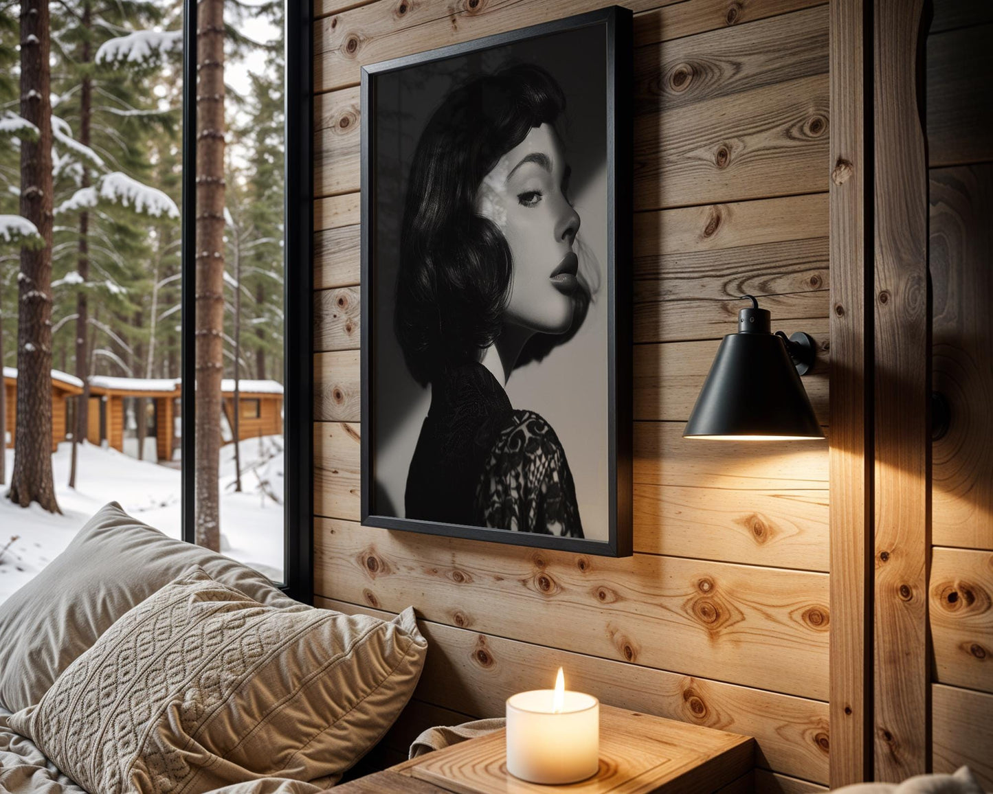 Minimal Wall Art | Retro Paris Fashion Print |  Monochrome Photography wall art print, minimalist black and white poster, modern Scandinavian wall decor, Monohaus