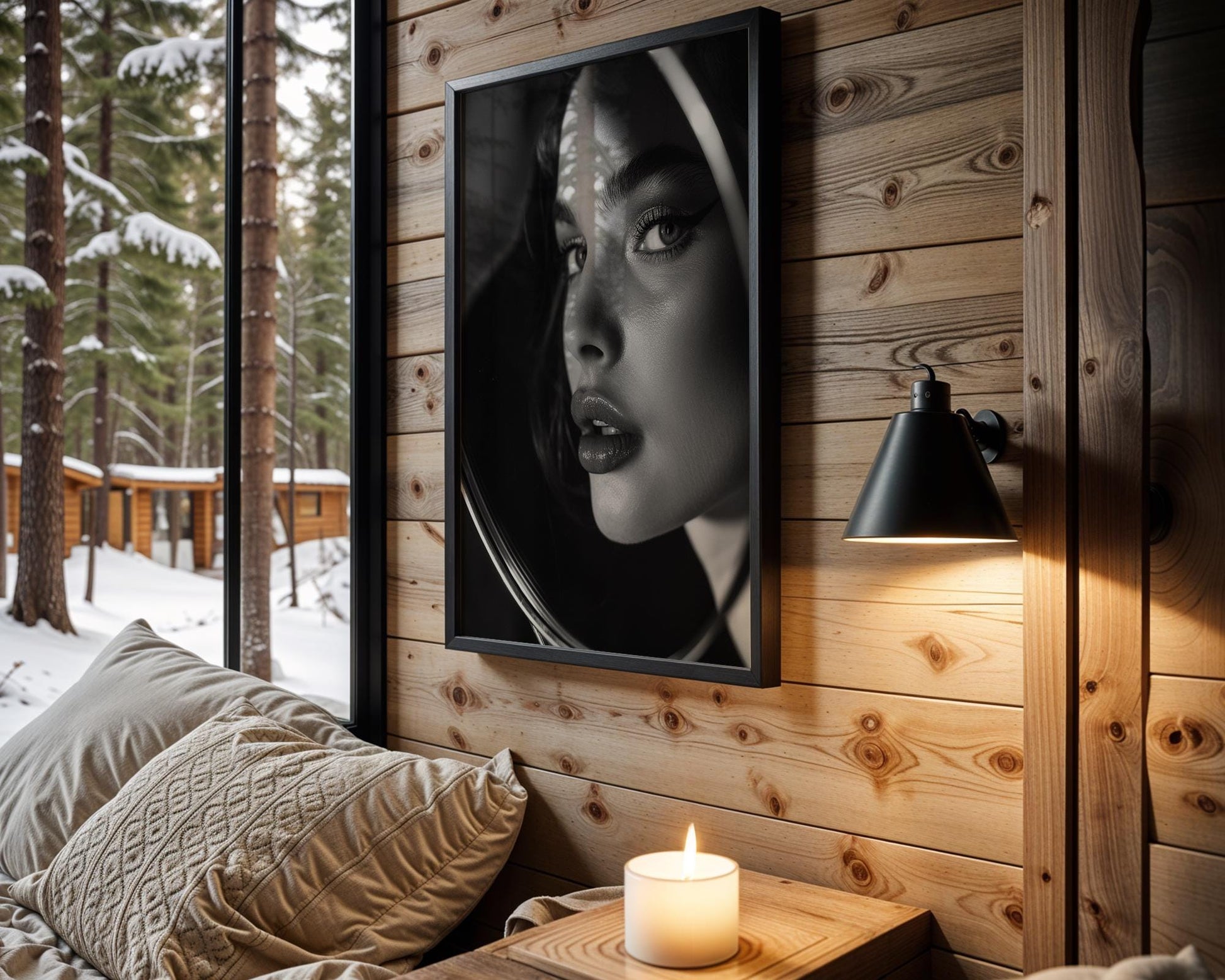 Minimal Wall Art | Retro Paris Fashion Print |  Glamour Photography wall art print, minimalist black and white poster, modern Scandinavian wall decor, Monohaus