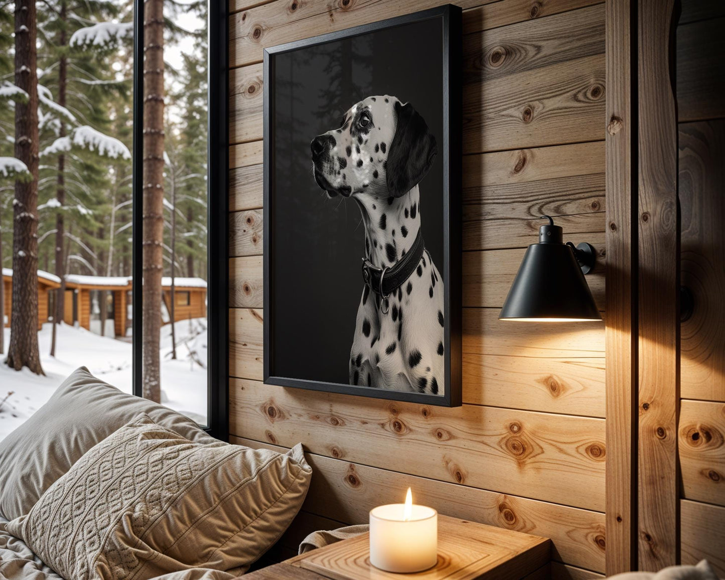 Dog Photography Dalmatian | Black and White Animal Poster | Modern Pet Print wall art print, minimalist black and white poster, modern Scandinavian wall decor, Monohaus