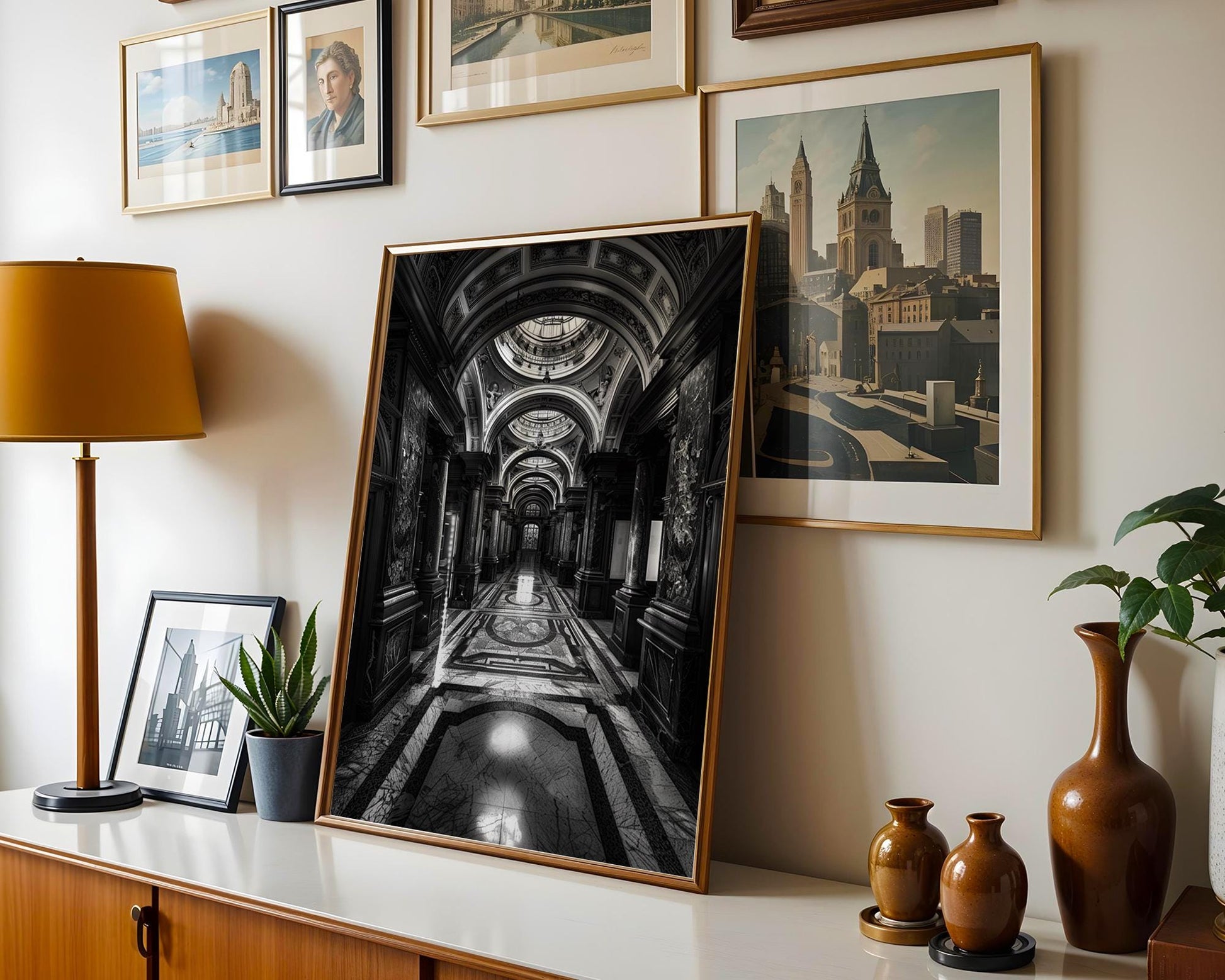 World Landmark | Vienna Baroque Architecture Art Print | Black and White Photography wall art print, black and white architectural poster, minimalist modern Scandinavian wall decor, Monohaus