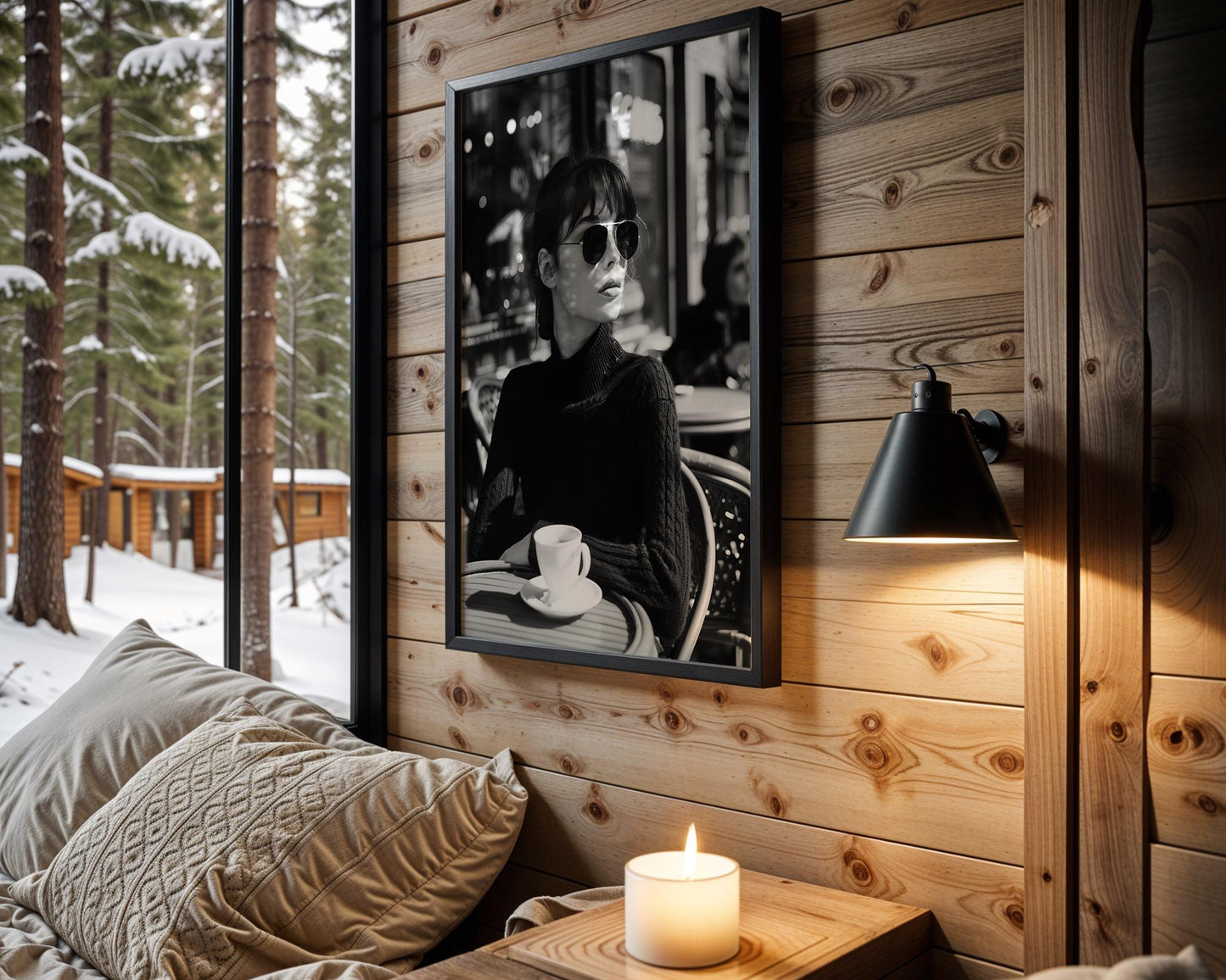 Minimal Wall Art | Retro Paris Fashion Print |  Monochrome Photography wall art print, minimalist black and white poster, modern Scandinavian wall decor, Monohaus