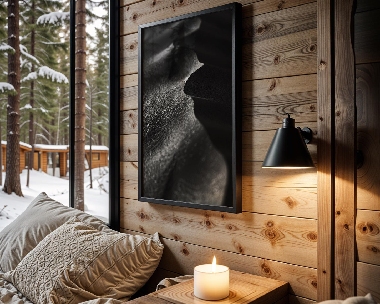 Abstract Fabric Texture Print | Black and White Photography, Minimalist Wall Art abstract wall art print, geometric minimalist poster, modern Scandinavian decor, Monohaus