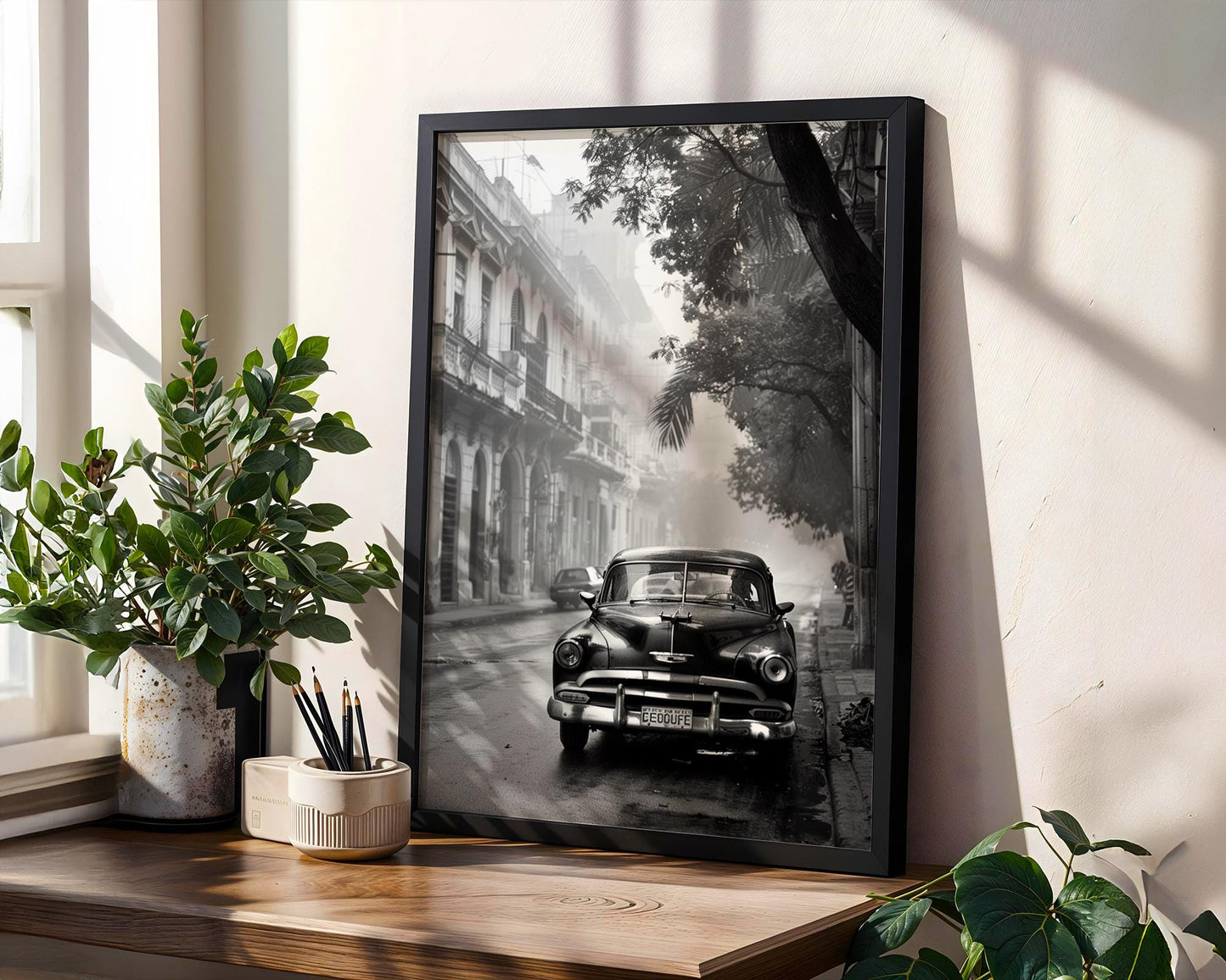 World Landmark | Havana Cuba Street Photography Print | Vintage Car Wall Art