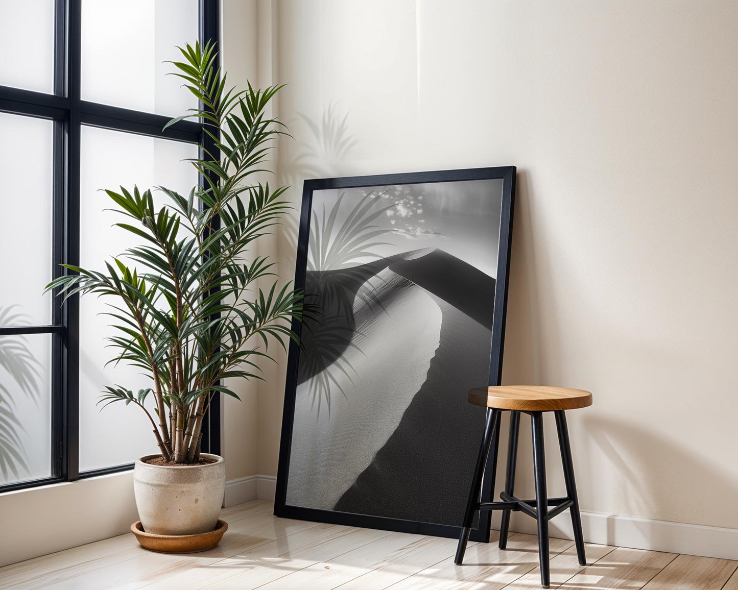 Botanical Photo | Desert Dunes Abstract Print | Minimalist Fine Art Landscape Poster abstract wall art print, geometric minimalist poster, modern Scandinavian decor, Monohaus