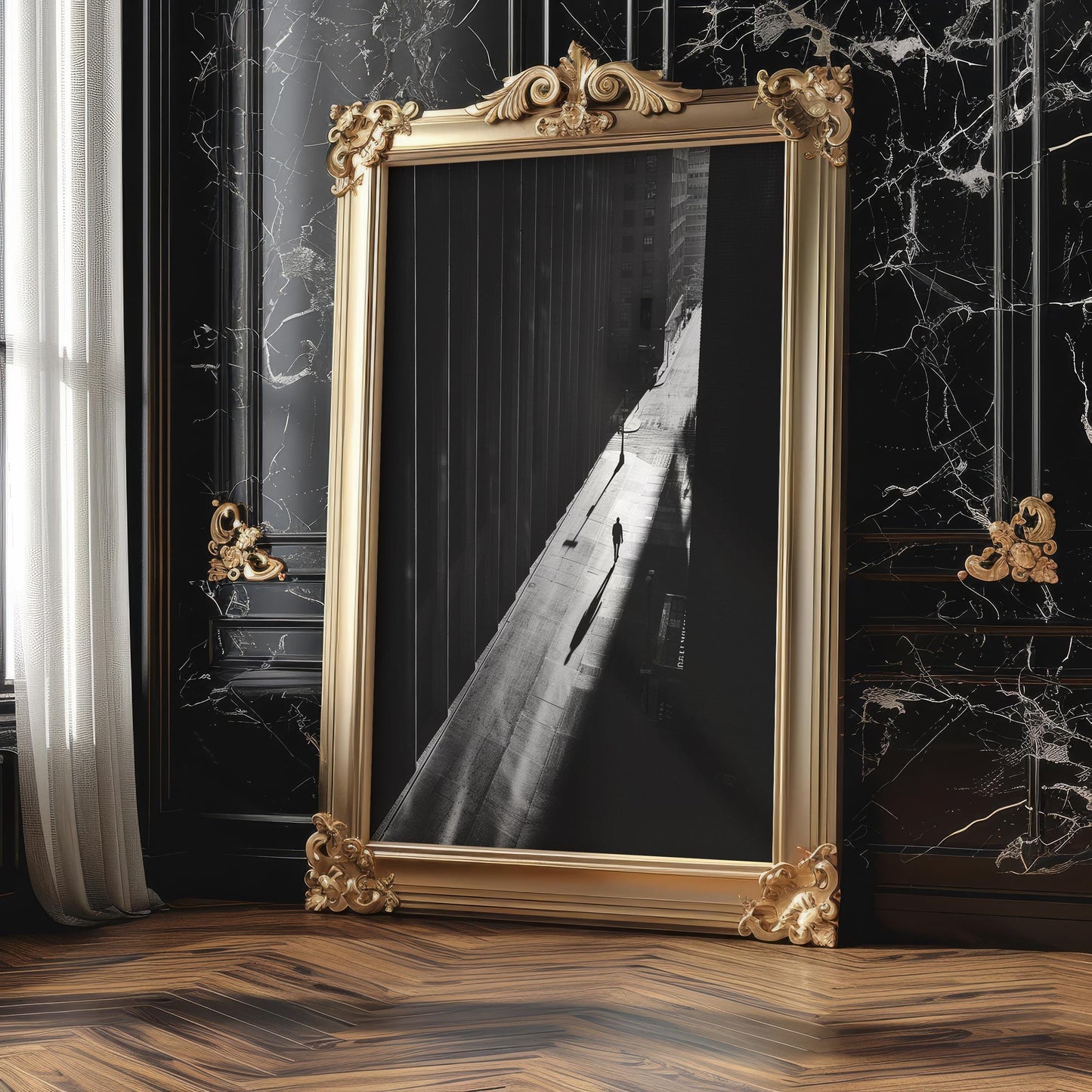 City Street Photography Print | Black and White Urban Wall Art wall art print, black and white architectural poster, minimalist modern Scandinavian wall decor, Monohaus