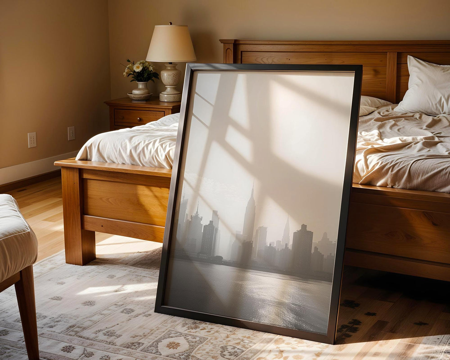 World Landmark | NYC Skyline Print | Black and White Empire State Building Photography wall art print, black and white architectural poster, minimalist modern Scandinavian wall decor, Monohaus