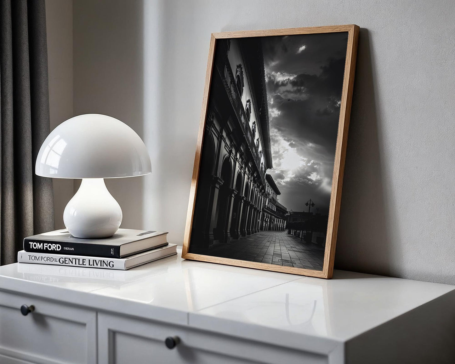 World Landmark | Puebla Mexico Architecture Print | Black and White Photography wall art print, black and white architectural poster, minimalist modern Scandinavian wall decor, Monohaus