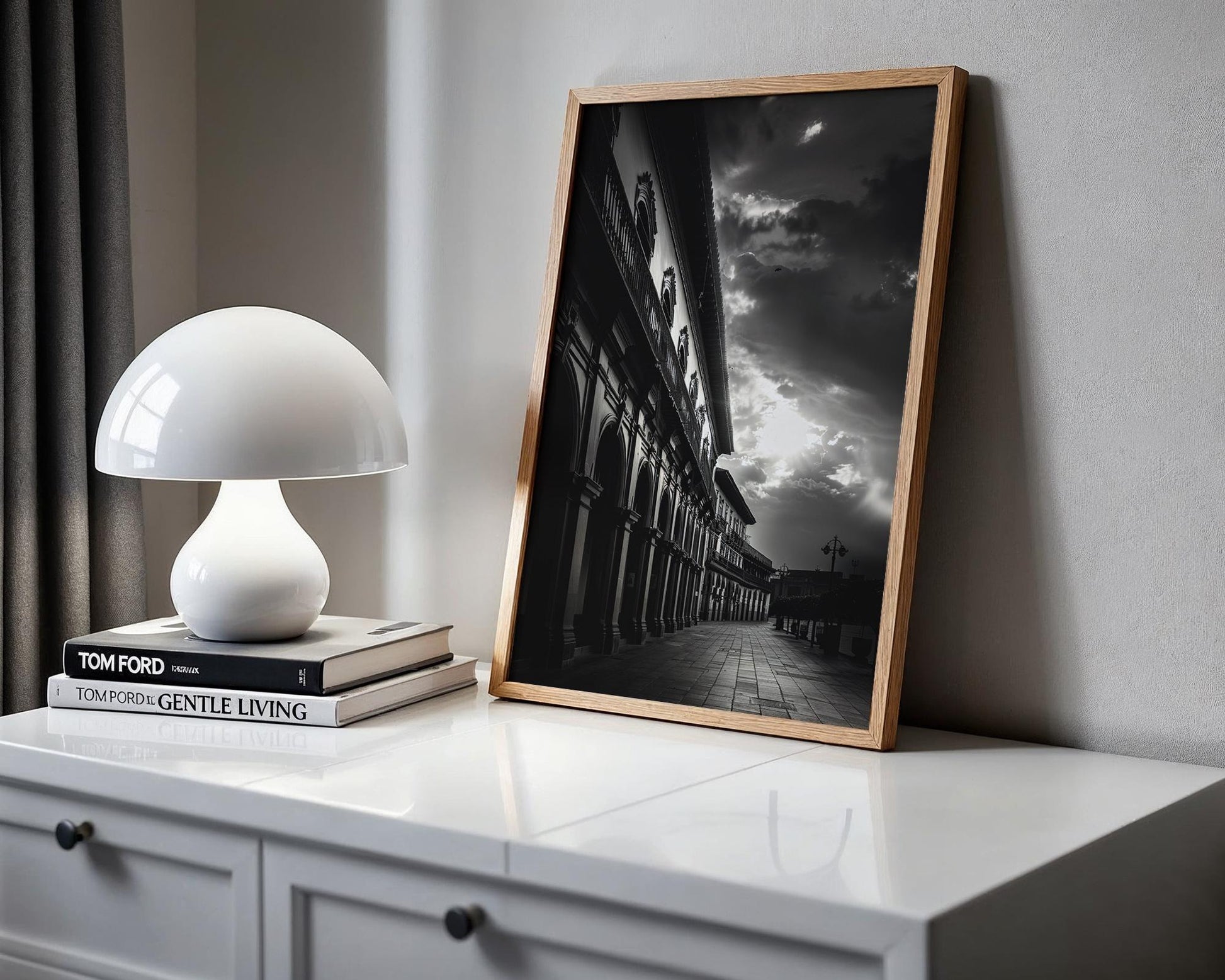 World Landmark | Puebla Mexico Architecture Print | Black and White Photography wall art print, black and white architectural poster, minimalist modern Scandinavian wall decor, Monohaus